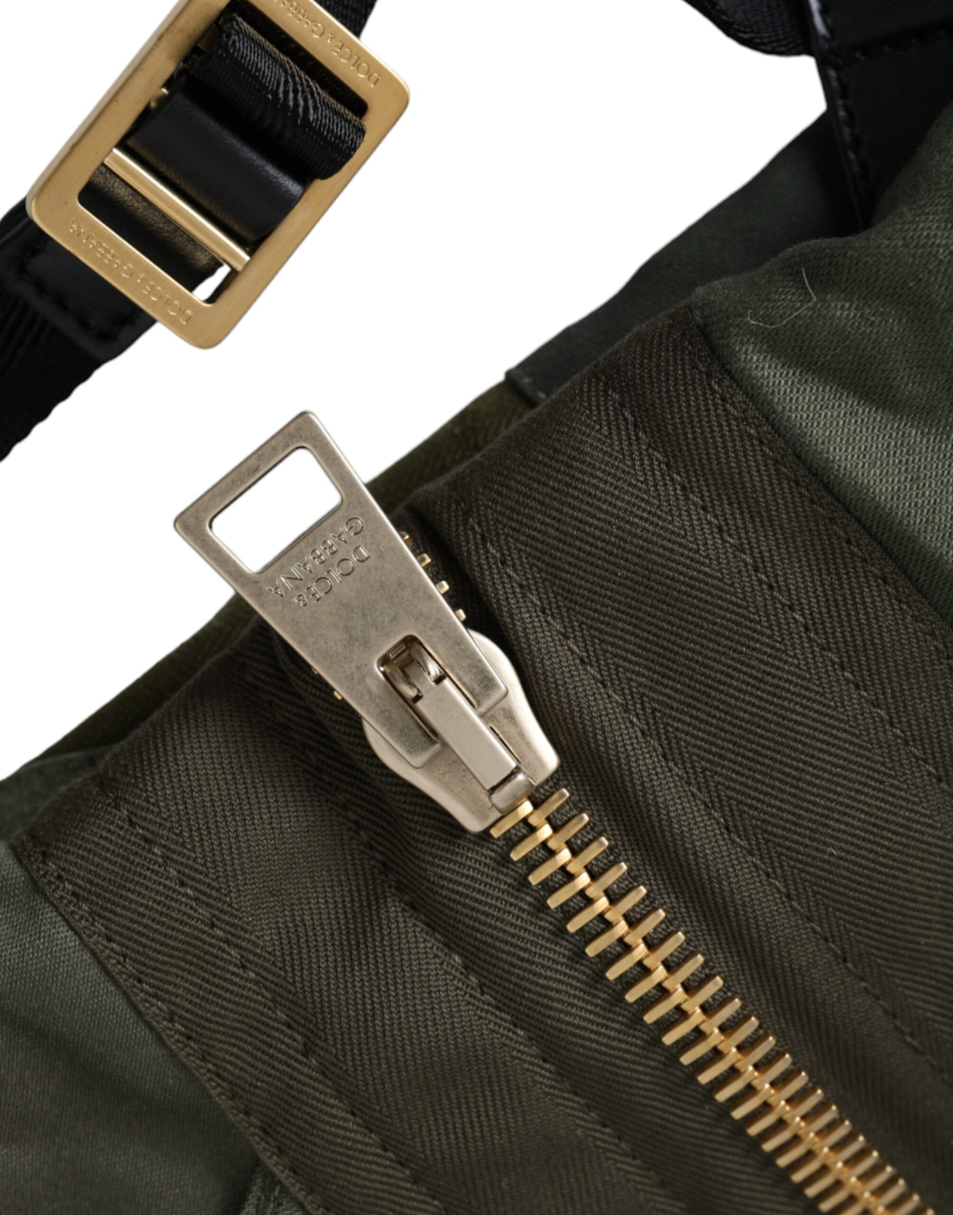 Sac à dos Rucksack patchwork vert militaire Dolce & Gabbana