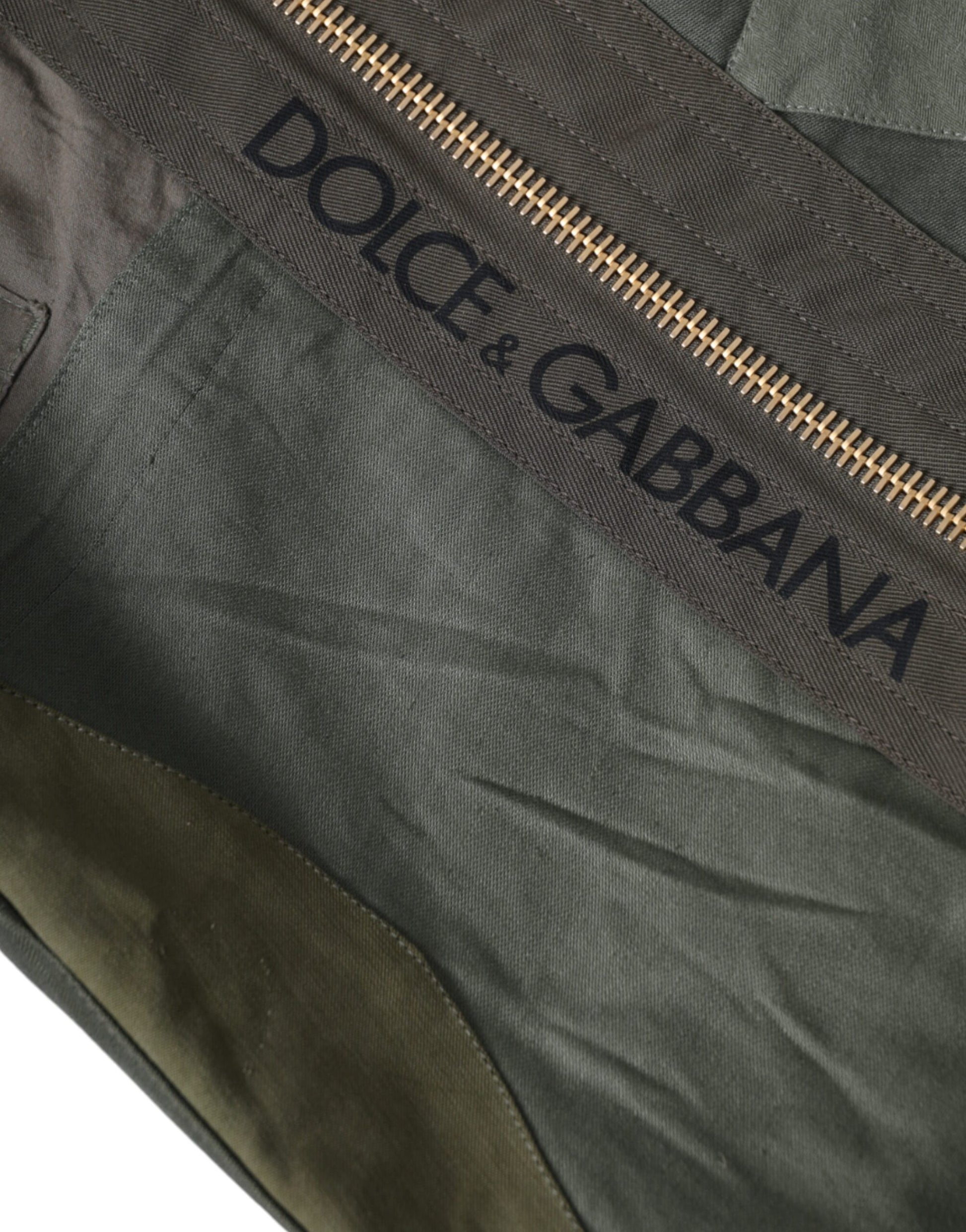 Sac à dos Rucksack patchwork vert militaire Dolce & Gabbana