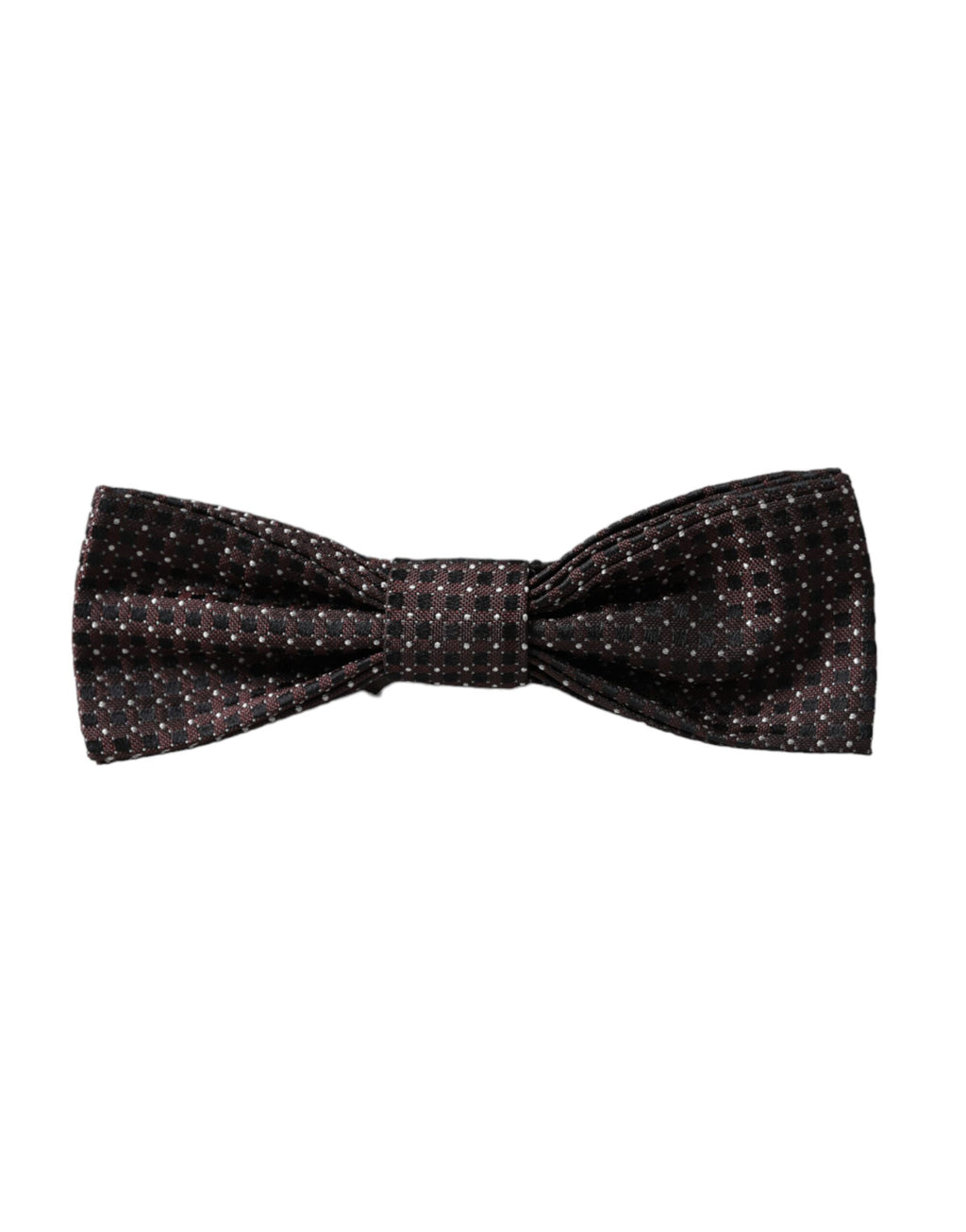 Nœud papillon pour homme Dolce & Gabbana en soie marron Fantasy à tour de cou réglable