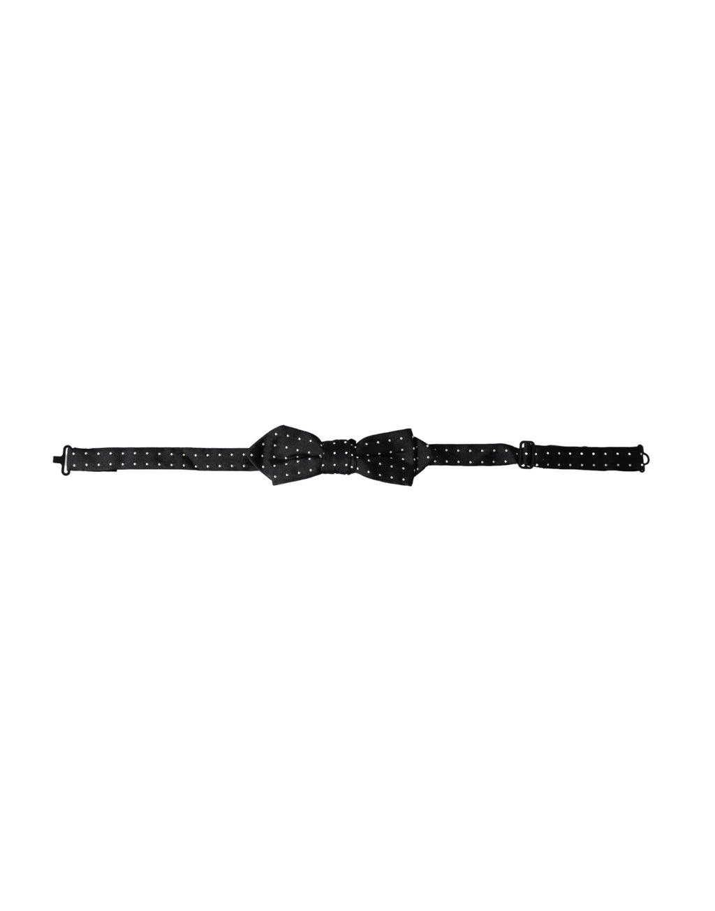 Nœud Papillon Réglable pour Homme Dolce & Gabbana en Soie Noire à Pois