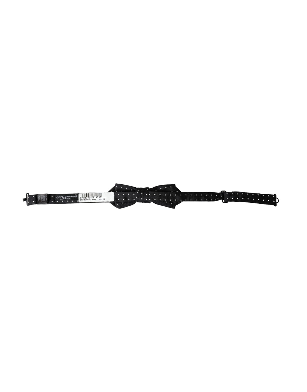 Nœud Papillon Réglable pour Homme Dolce & Gabbana en Soie Noire à Pois