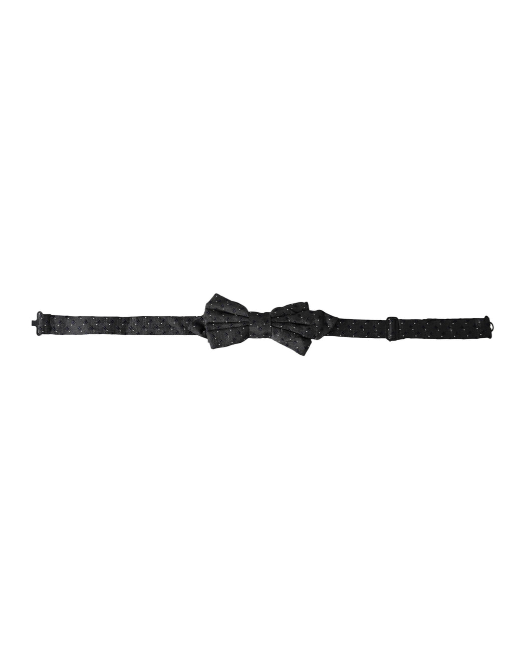 Nœud Papillon Réglable pour Homme Dolce & Gabbana en Soie Noire à Motifs