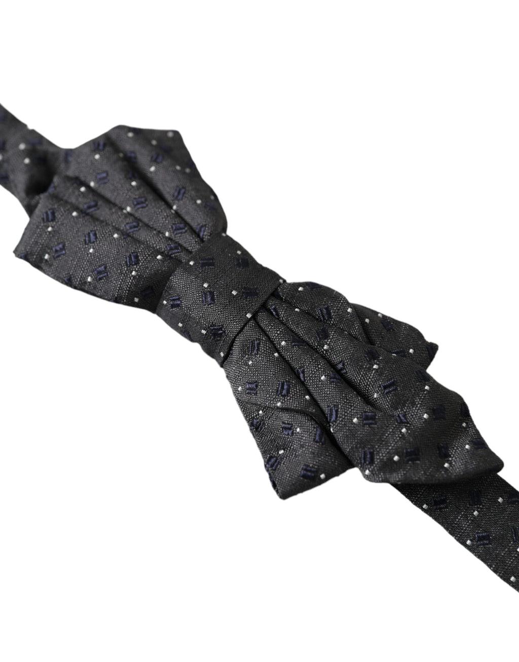 Nœud Papillon Réglable pour Homme Dolce & Gabbana en Soie Noire à Motifs