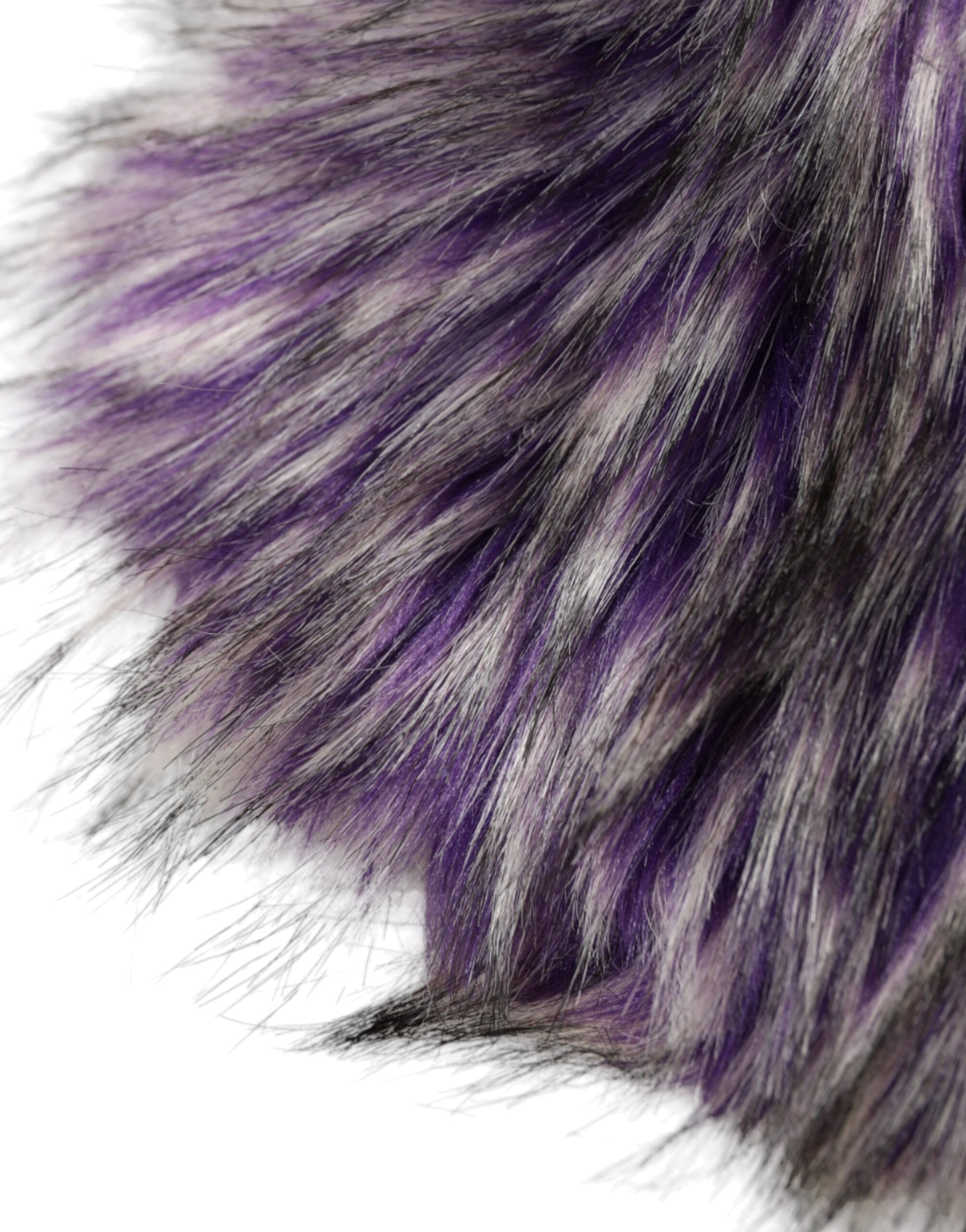 Chapeau Bandeau Complet en Fausse Fourrure Violette Dolce & Gabbana