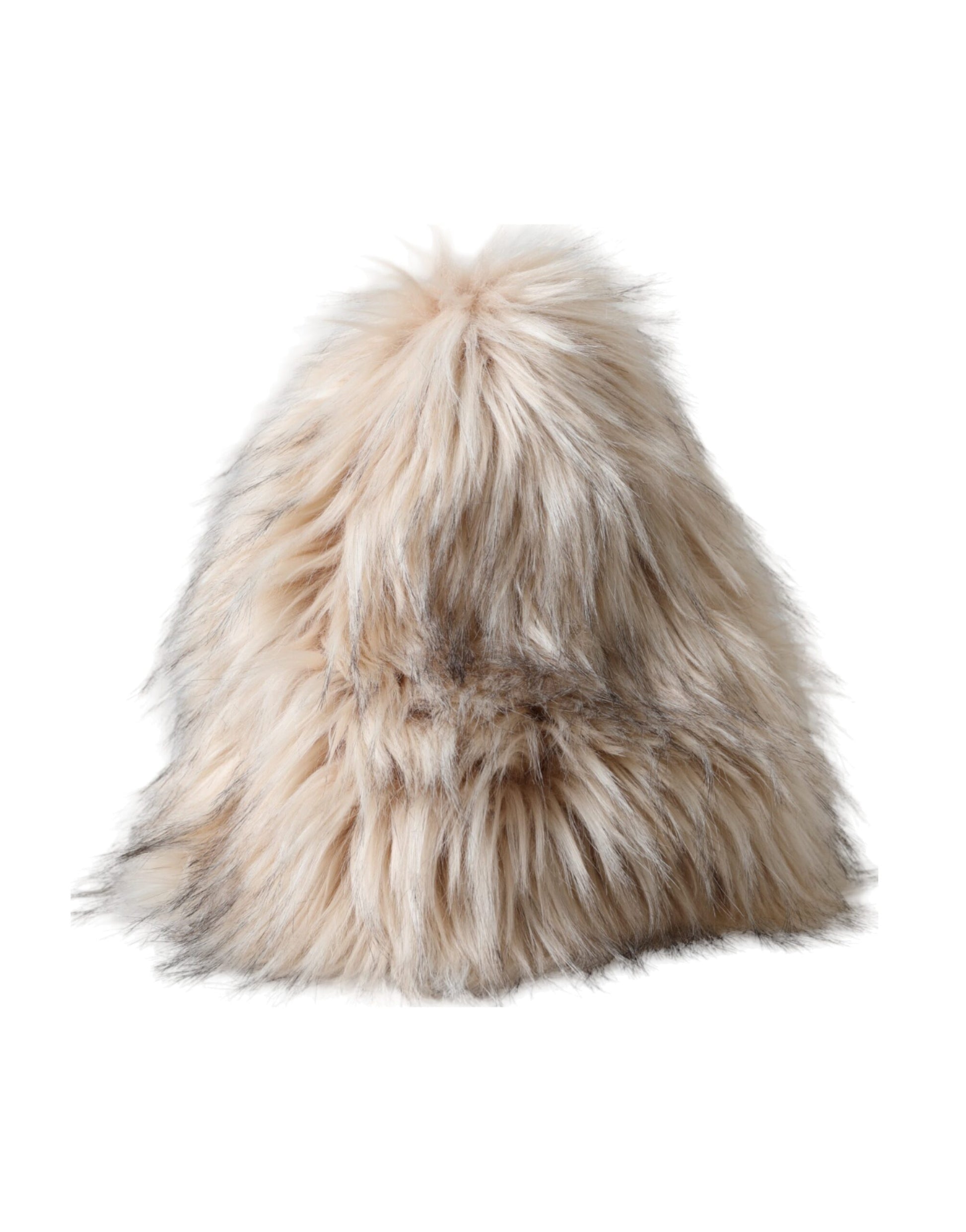 Chapeau bob Dolce & Gabbana en fausse fourrure acrylique beige pour femme