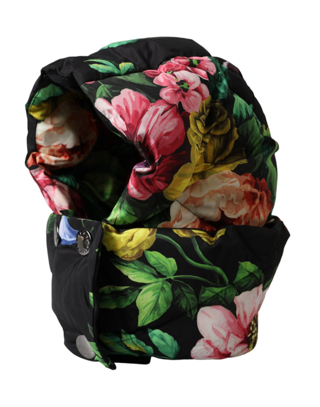 Chapeau turban Dolce & Gabbana noir à imprimé floral