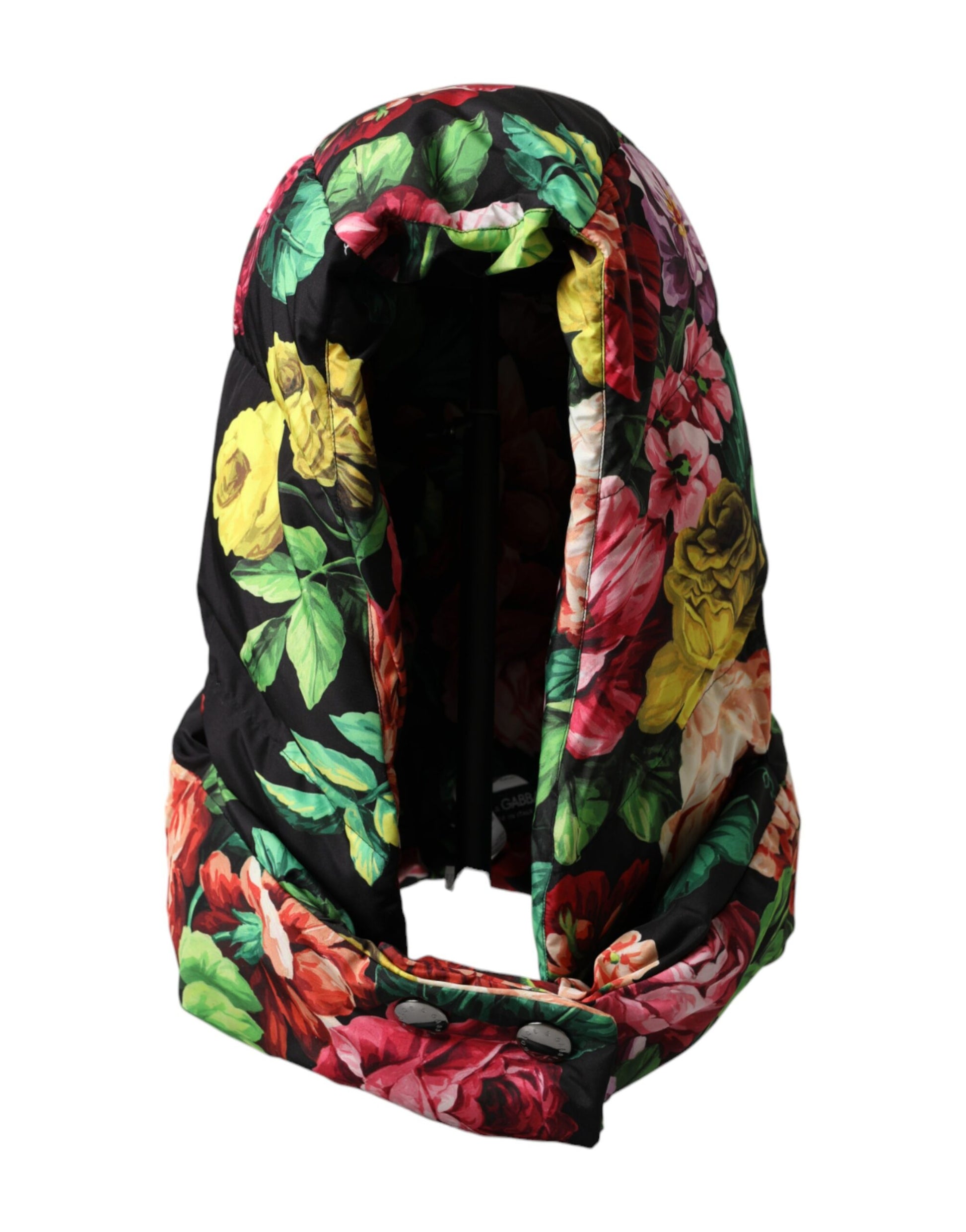 Chapeau Dolce & Gabbana multicolore fleuri à enrouler entièrement la tête