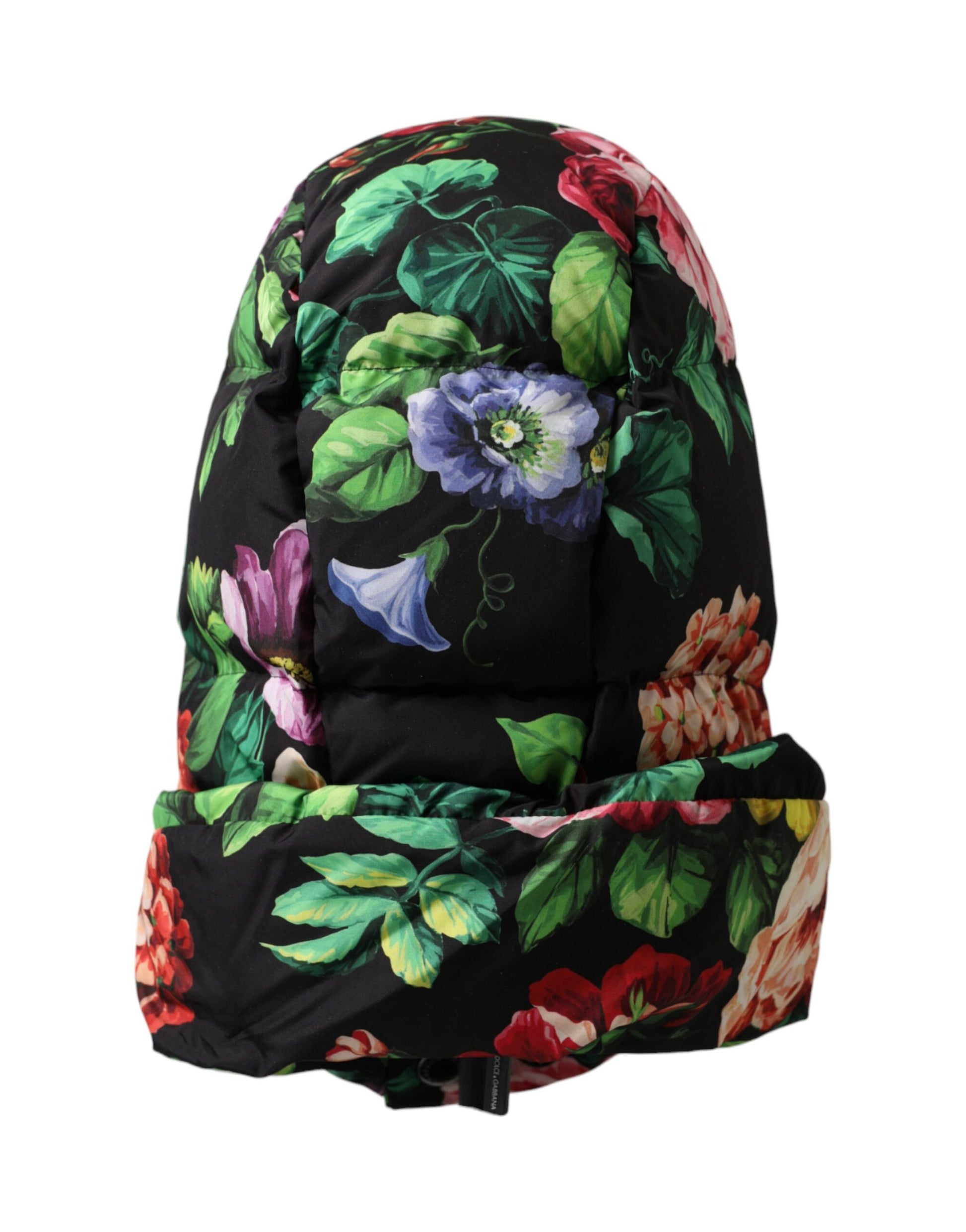 Chapeau Dolce & Gabbana multicolore fleuri à enrouler entièrement la tête