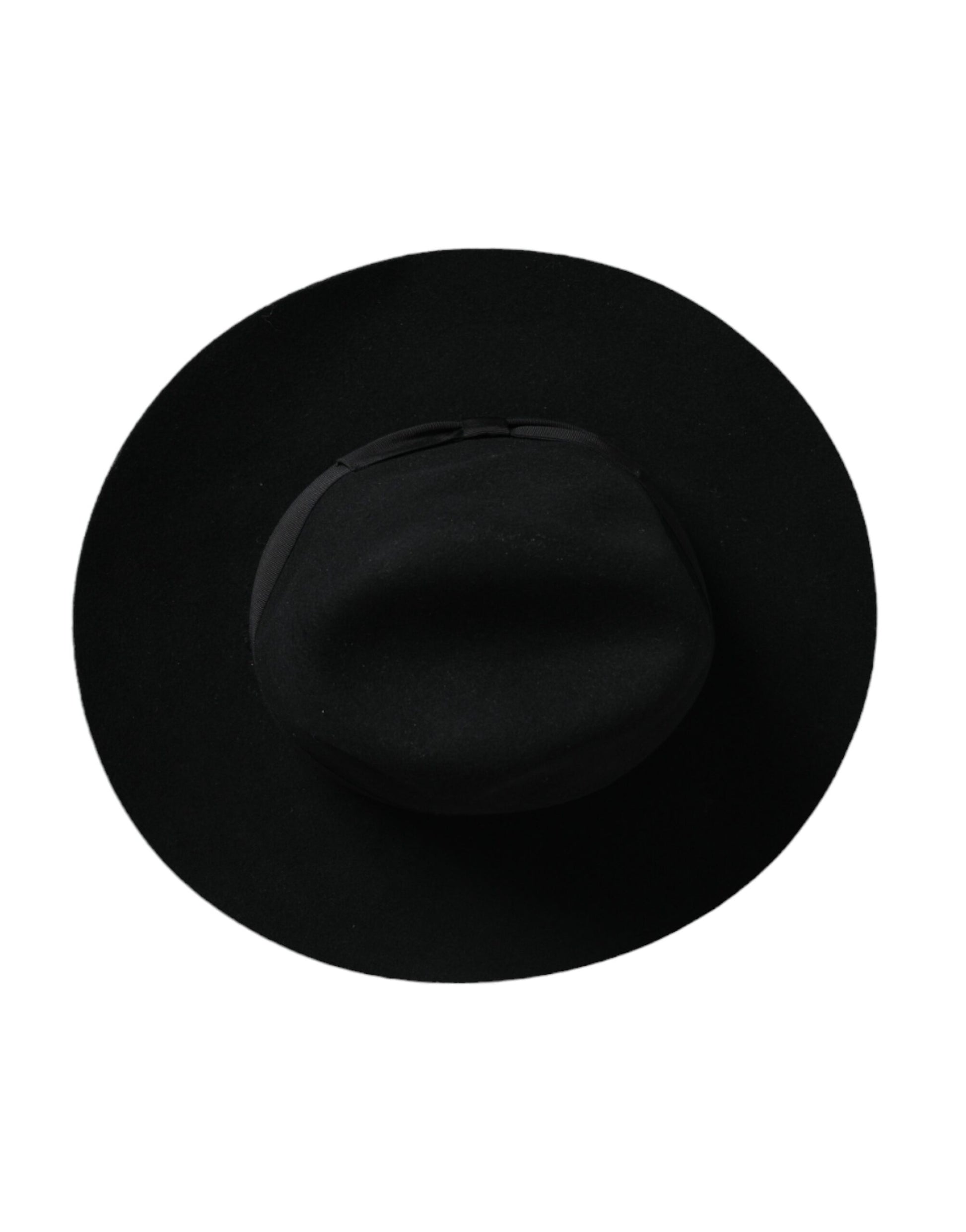 Chapeau Trilby Fedora Femme en Laine de Lapin Noir Dolce & Gabbana