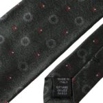 Cravate homme Dolce & Gabbana gris foncé 100 % soie fantaisie ajustable