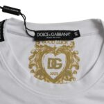 T-shirt Dolce & Gabbana en coton blanc à col rond et manches courtes