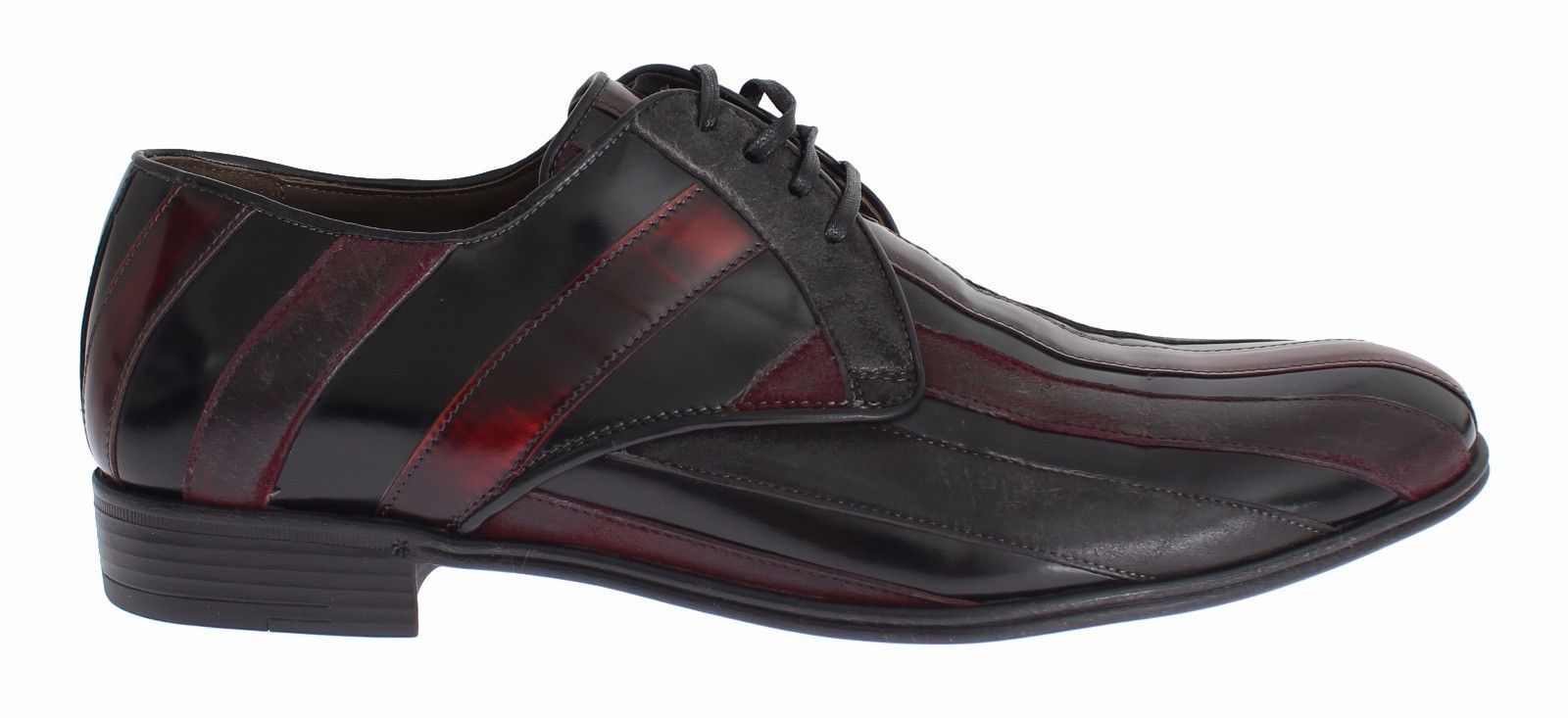 Chaussures habillées Dolce & Gabbana en cuir noir bordeaux
