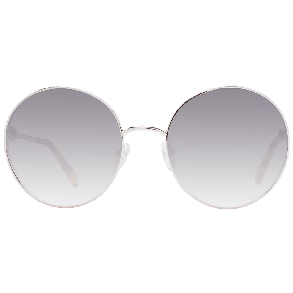 Lunettes de soleil Emilio Pucci en métal doré rose