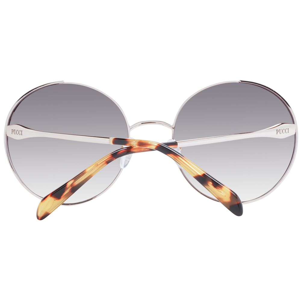 Lunettes de soleil Emilio Pucci en métal doré rose