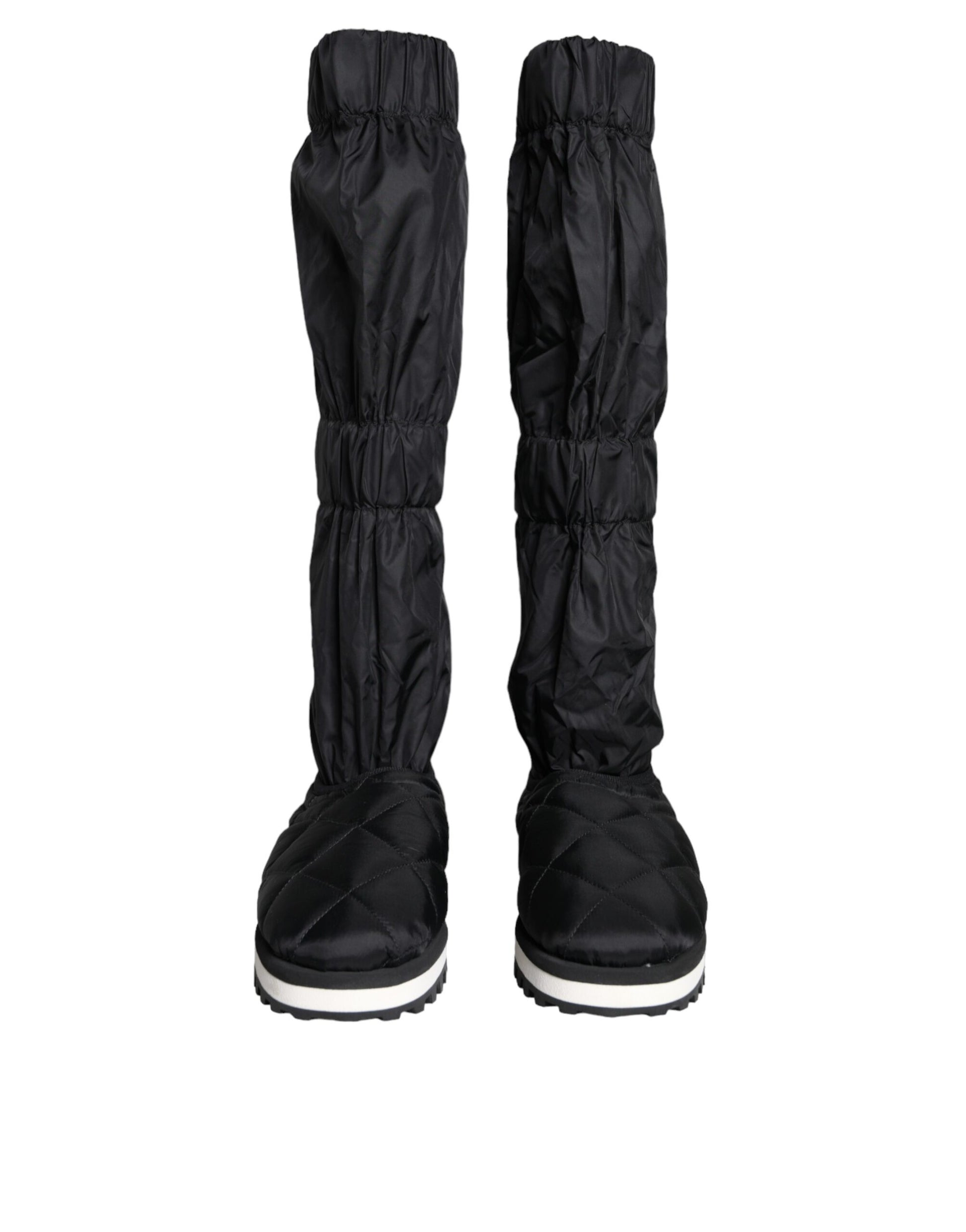 Dolce & Gabbana Baskets Bottines Montantes Matelassées Noires