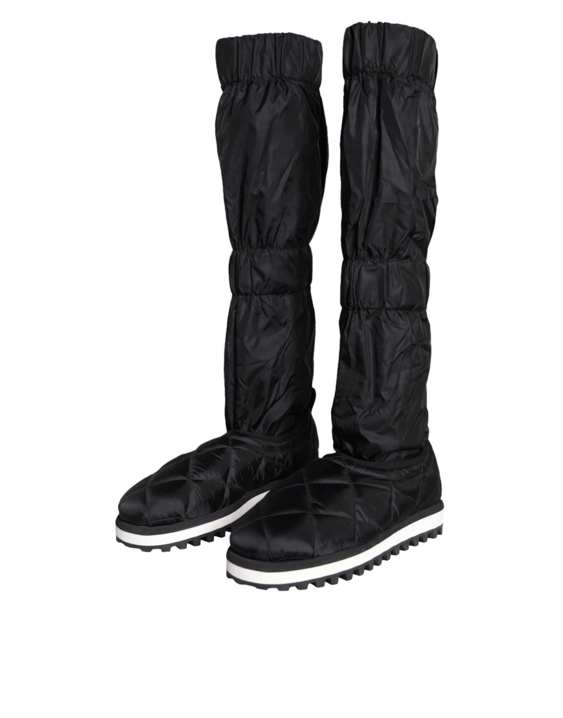 Dolce & Gabbana Baskets Bottines Montantes Matelassées Noires