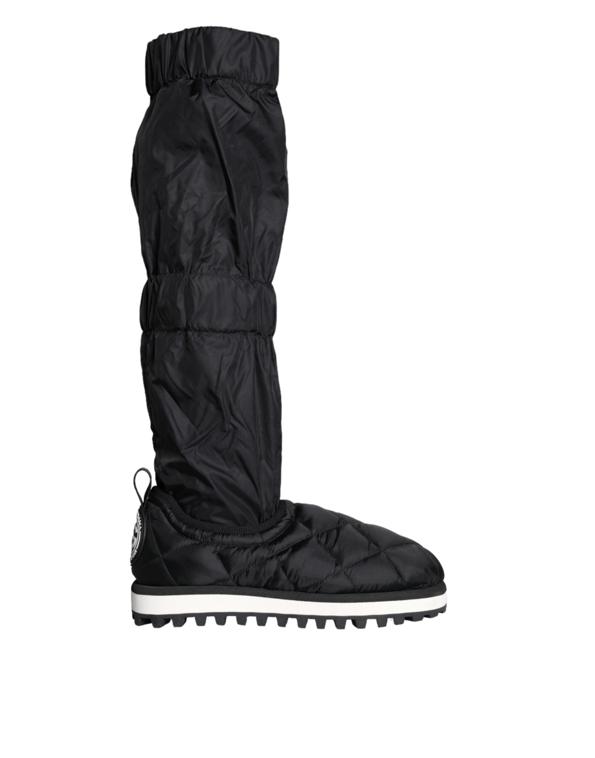 Dolce & Gabbana Baskets Bottines Montantes Matelassées Noires