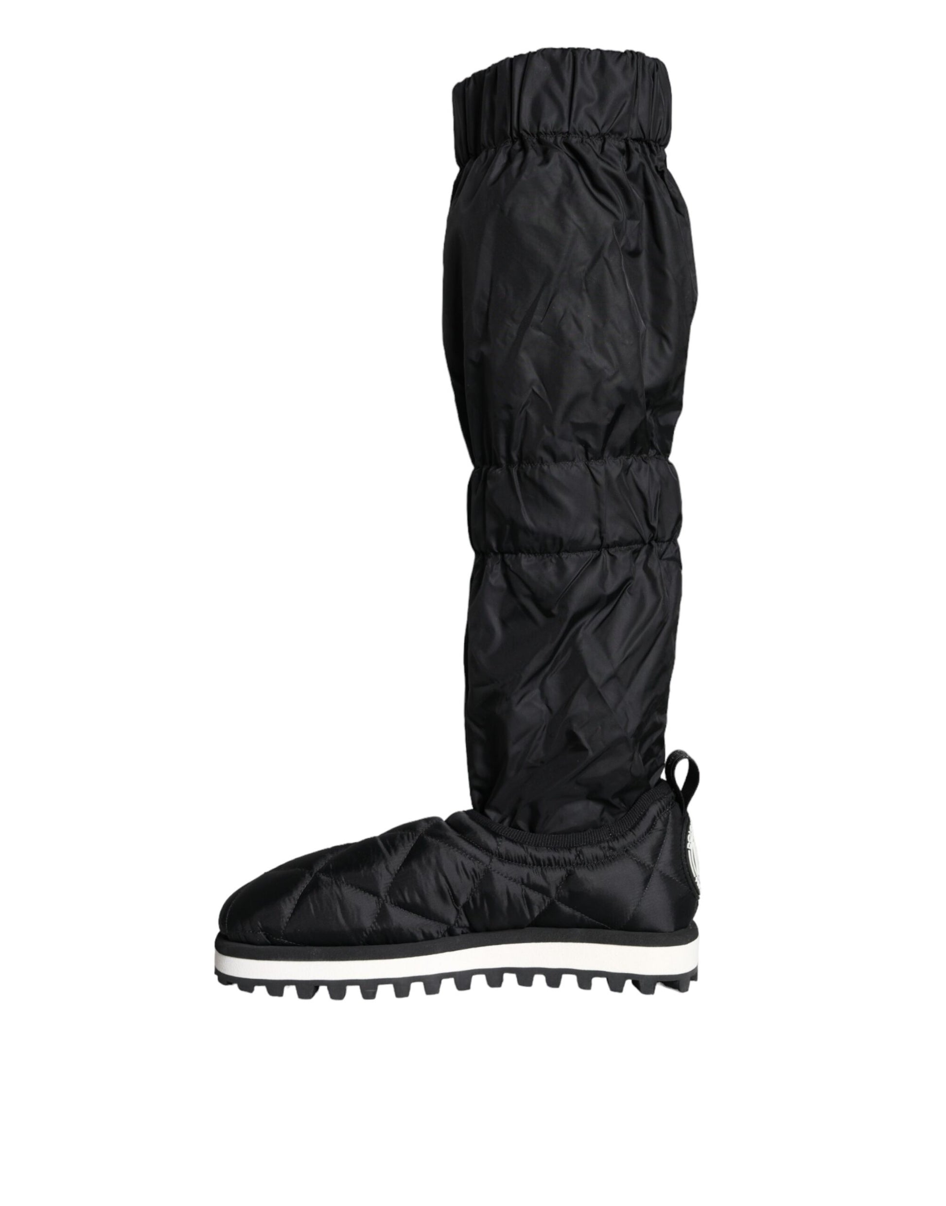 Dolce & Gabbana Baskets Bottines Montantes Matelassées Noires