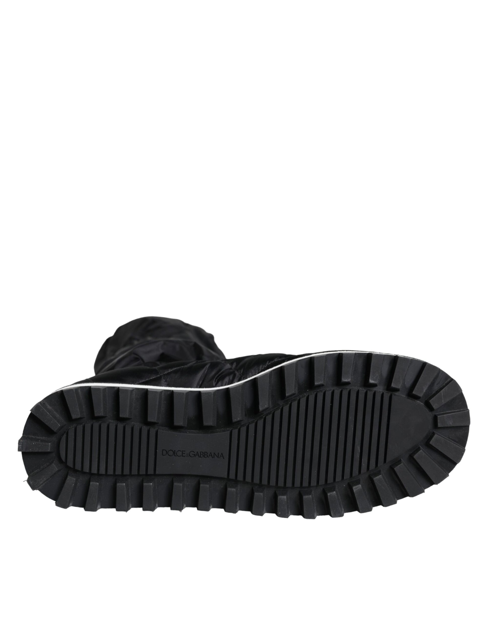Dolce & Gabbana Baskets Bottines Montantes Matelassées Noires