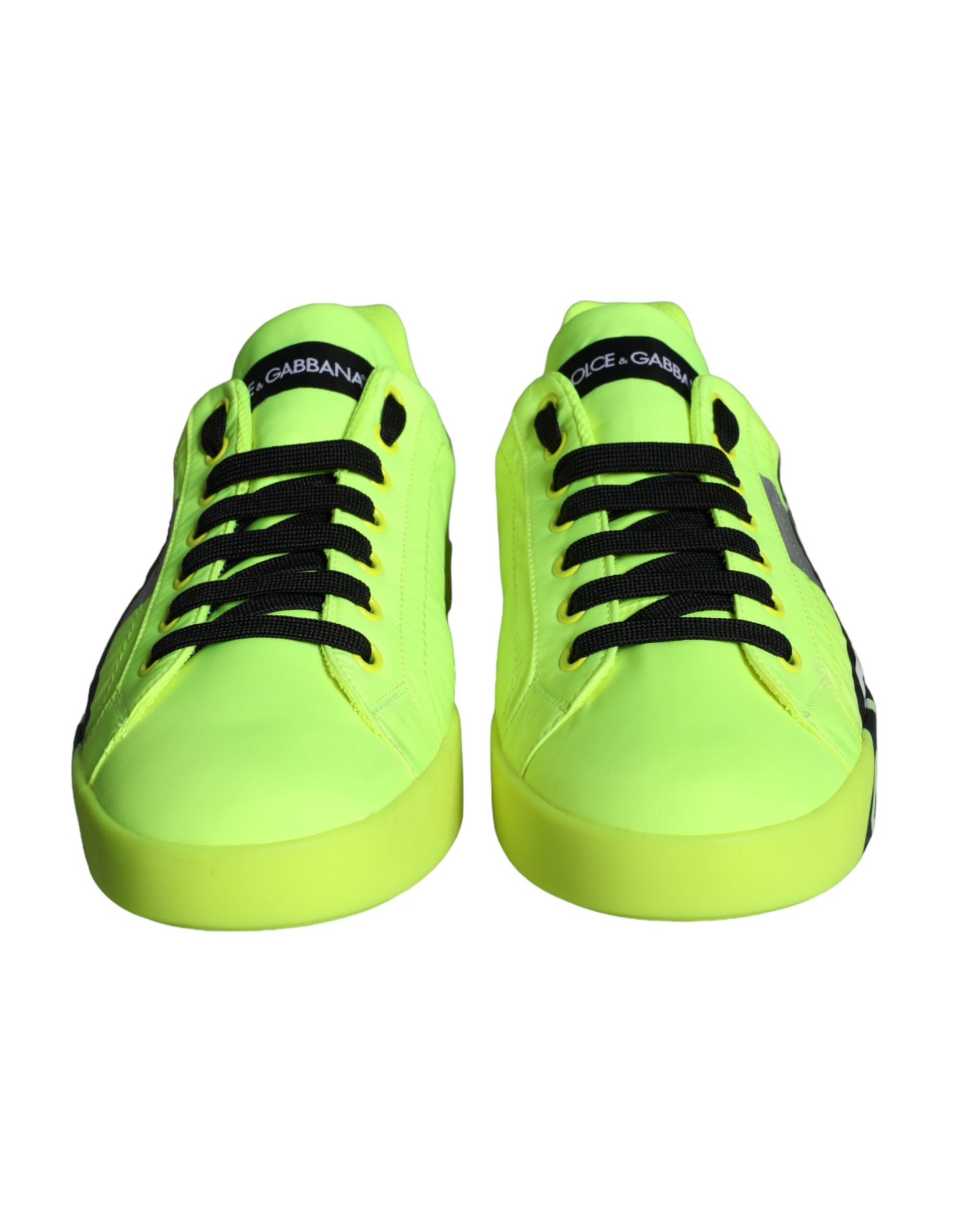 Baskets basses Dolce & Gabbana vert fluo avec bande logo