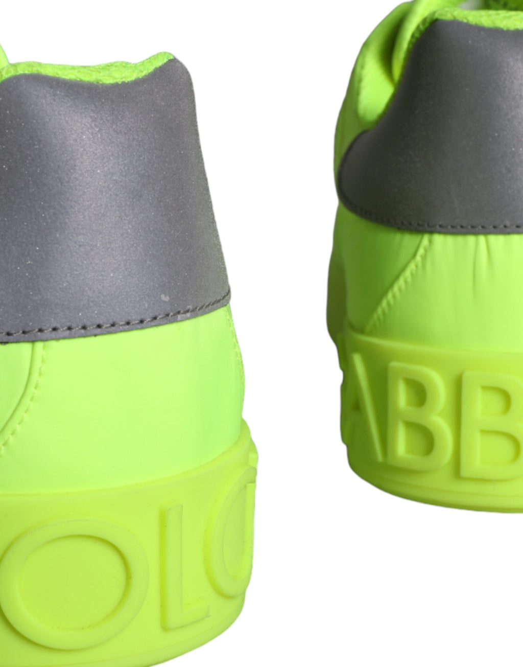 Baskets basses Dolce & Gabbana vert fluo avec bande logo