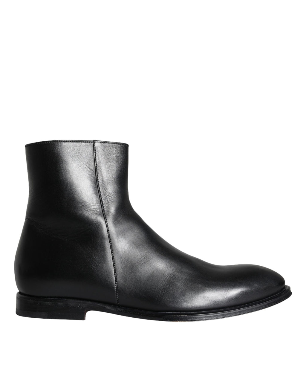 Dolce & Gabbana Bottines Homme en Cuir de Veau Noir Chaussures Homme