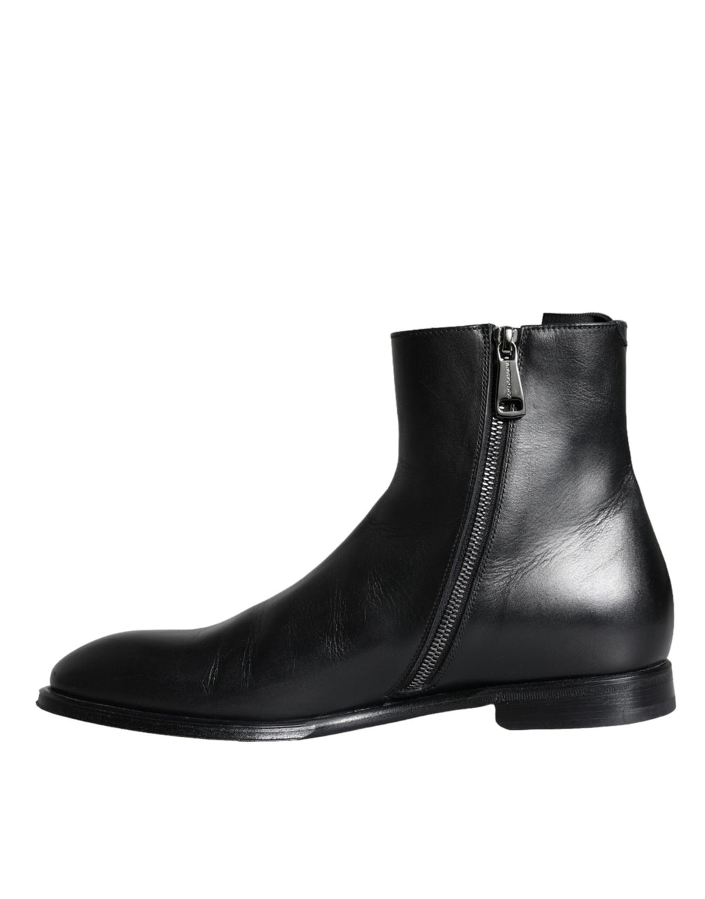 Dolce & Gabbana Bottines Homme en Cuir de Veau Noir Chaussures Homme