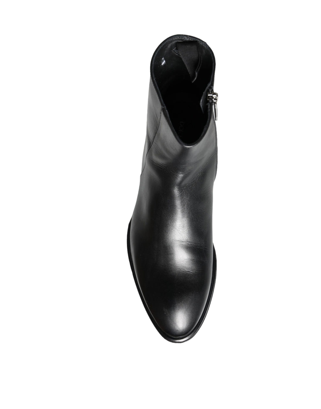 Dolce & Gabbana Bottines Homme en Cuir de Veau Noir Chaussures Homme