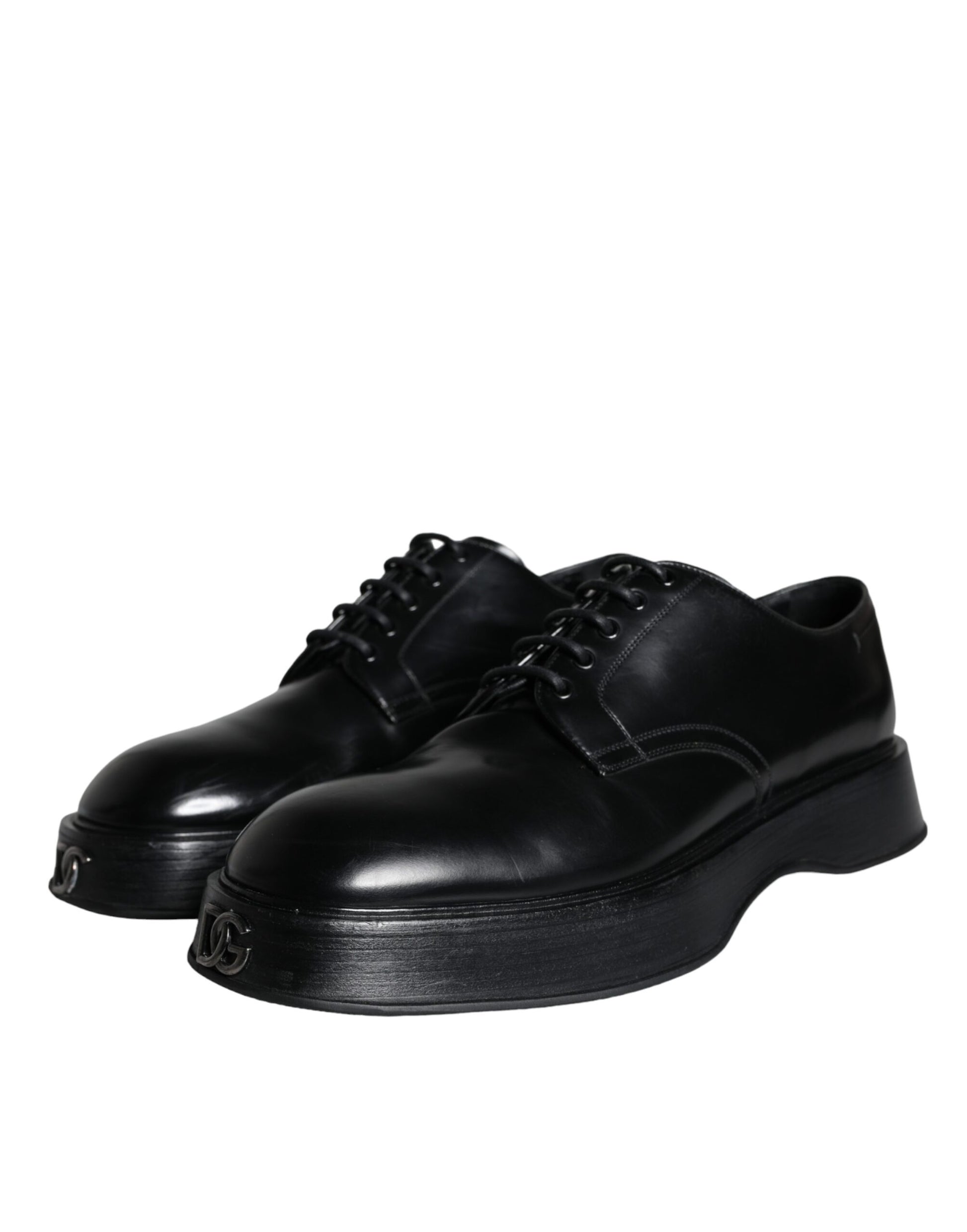 Chaussures habillées de ville Dolce & Gabbana en cuir de veau noir de type Derby