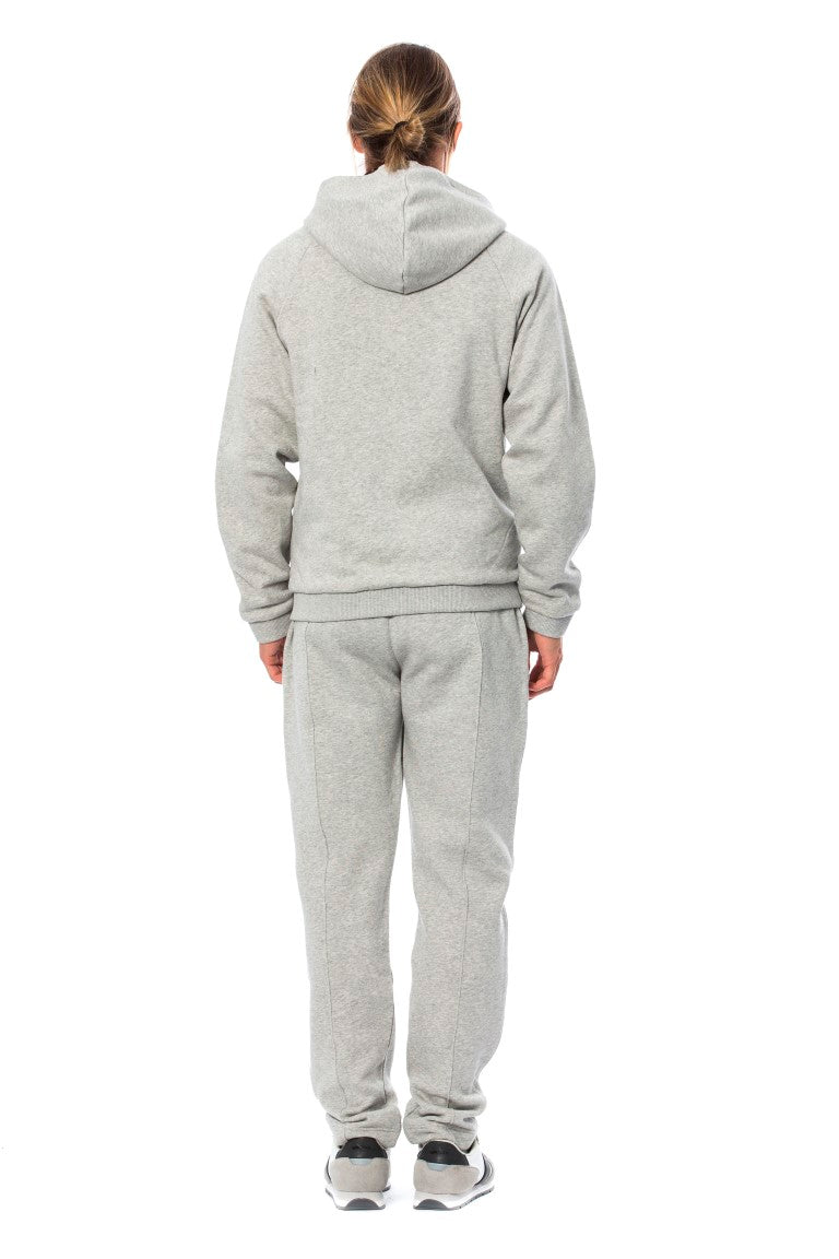 Billionaire Italian Couture – Grauer Kapuzen-Sweatsuit aus Baumwolle