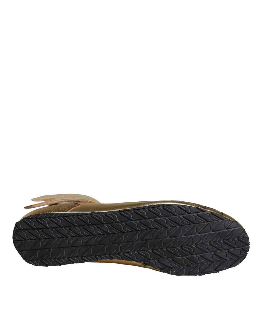 Chaussures montantes Dolce & Gabbana Gold Leather Sartoria
