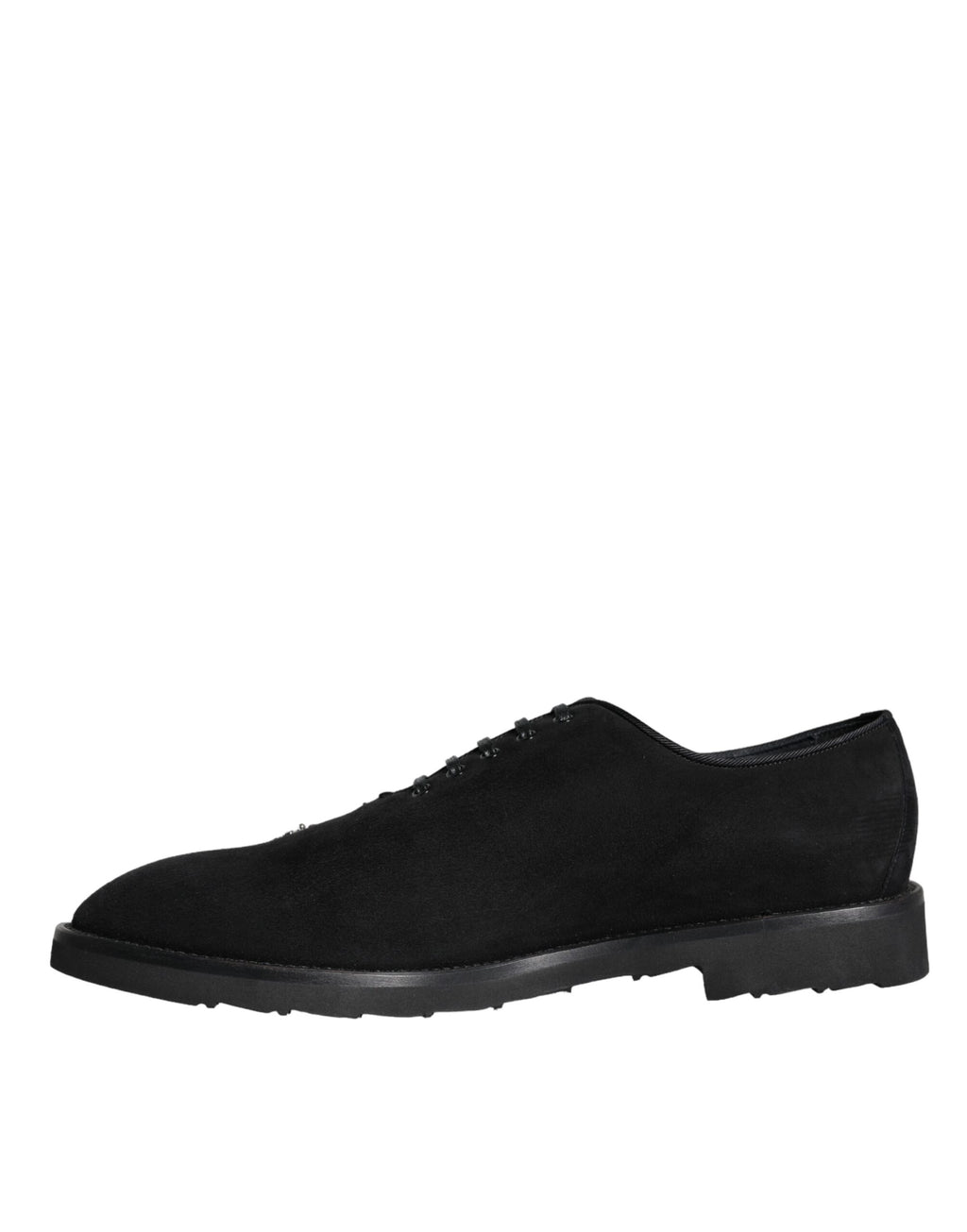 Chaussures habillées lacées en daim noir Dolce & Gabbana Sicilia