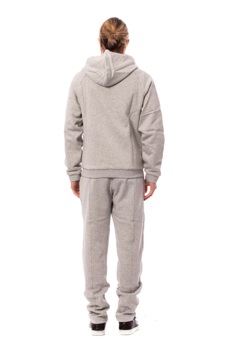 Billionaire Italian Couture – Grauer Kapuzen-Sweatsuit aus Baumwolle