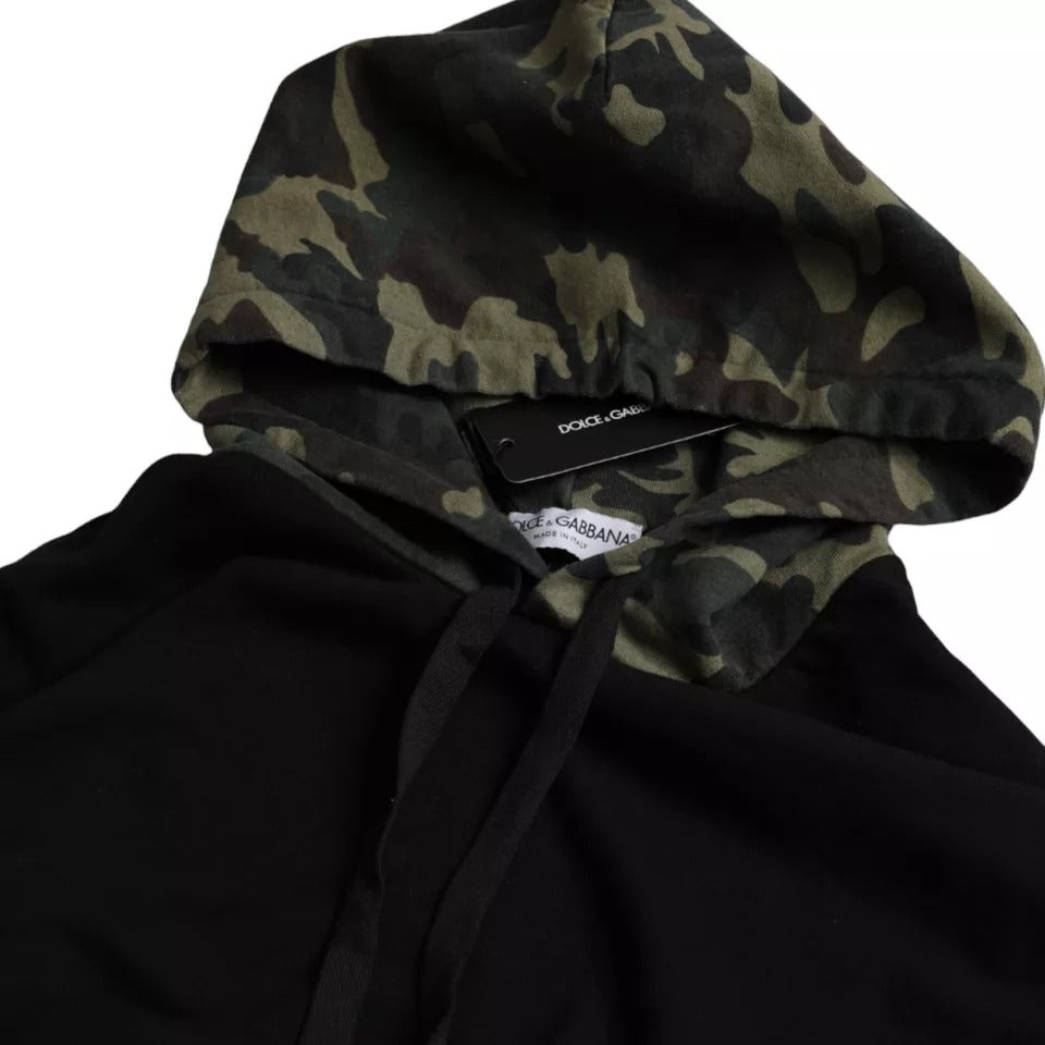 Pull à capuche Dolce & Gabbana camouflage noir