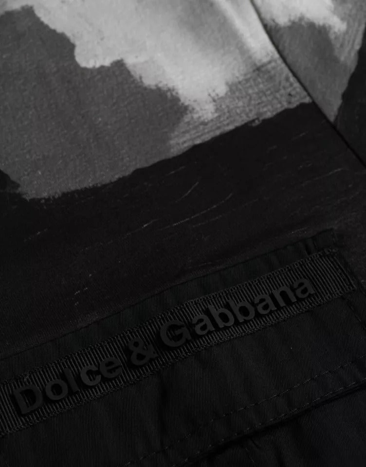 T-shirt à col ras du cou en coton camouflage multicolore Dolce & Gabbana