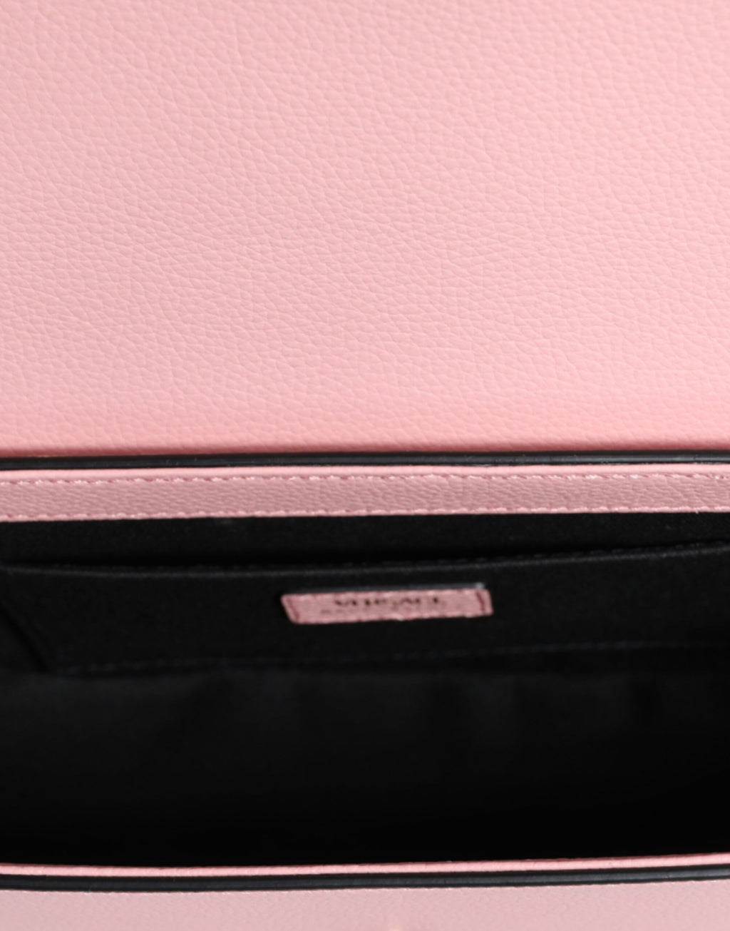 Sac à bandoulière Versace rose en cuir de veau grainé avec logo