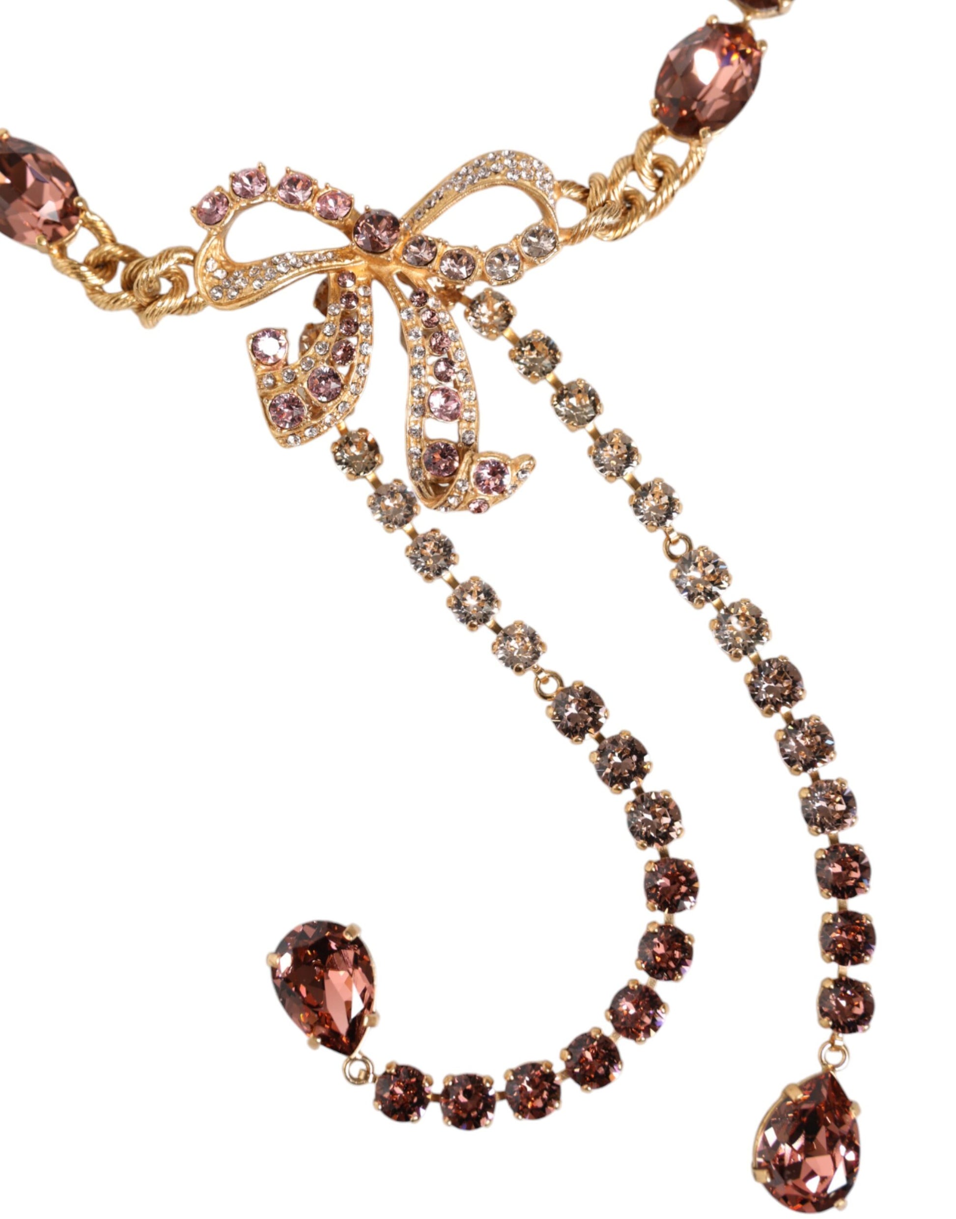 Ceinture Dolce & Gabbana en laiton doré ornée de cristaux