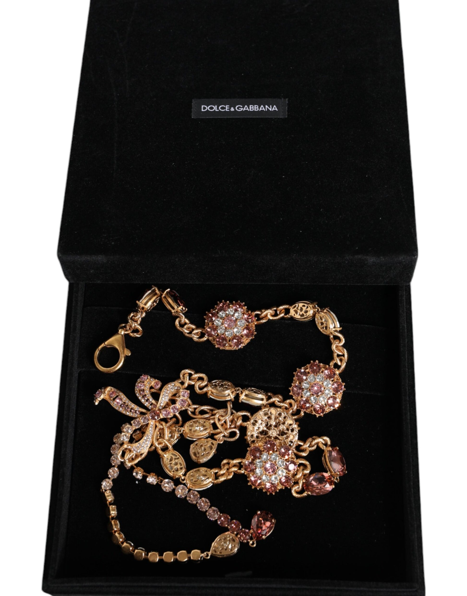 Ceinture Dolce & Gabbana en laiton doré ornée de cristaux