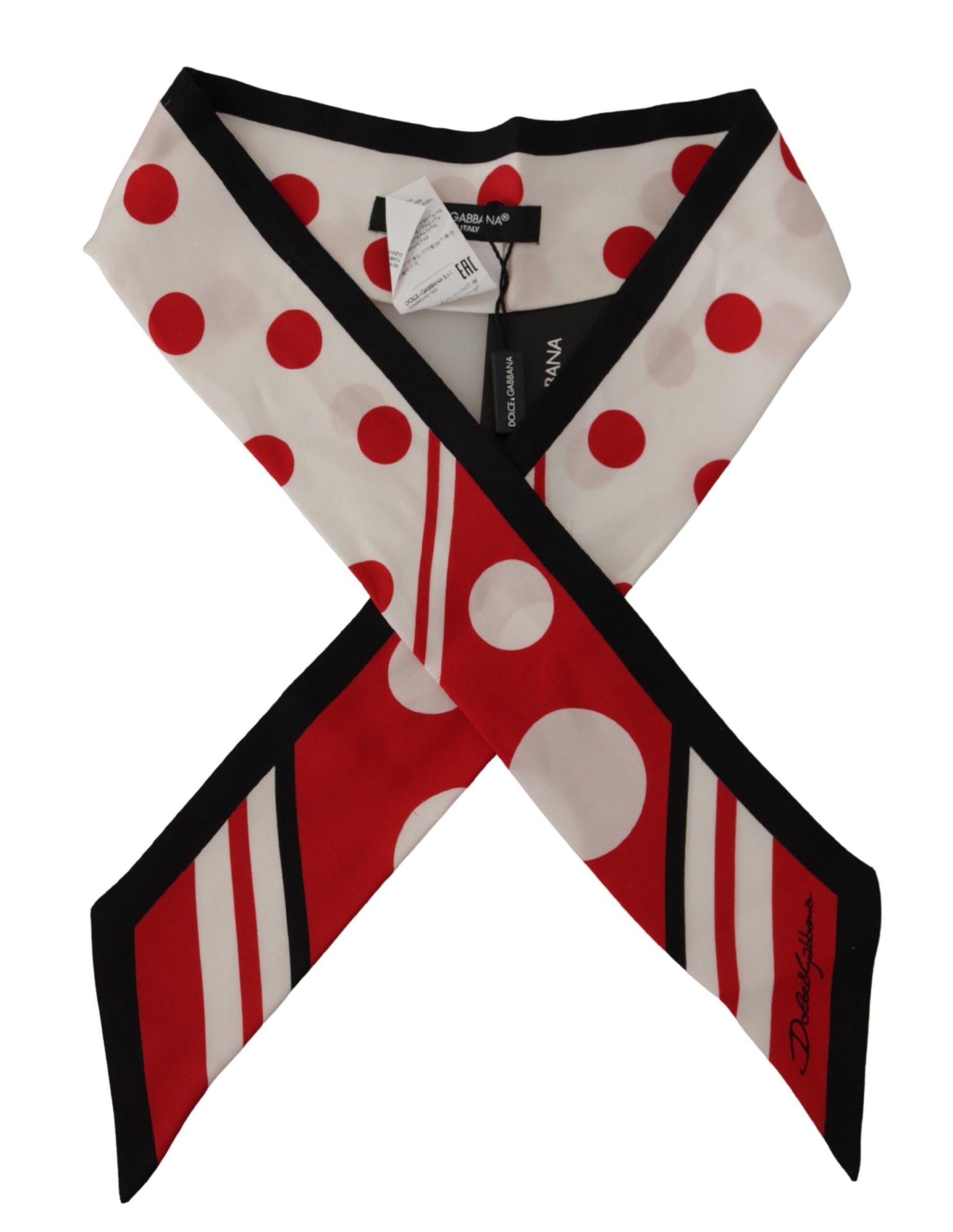 Dolce &amp; Gabbana Mehrfarbiger Foulard-Schal aus Twill-Seide