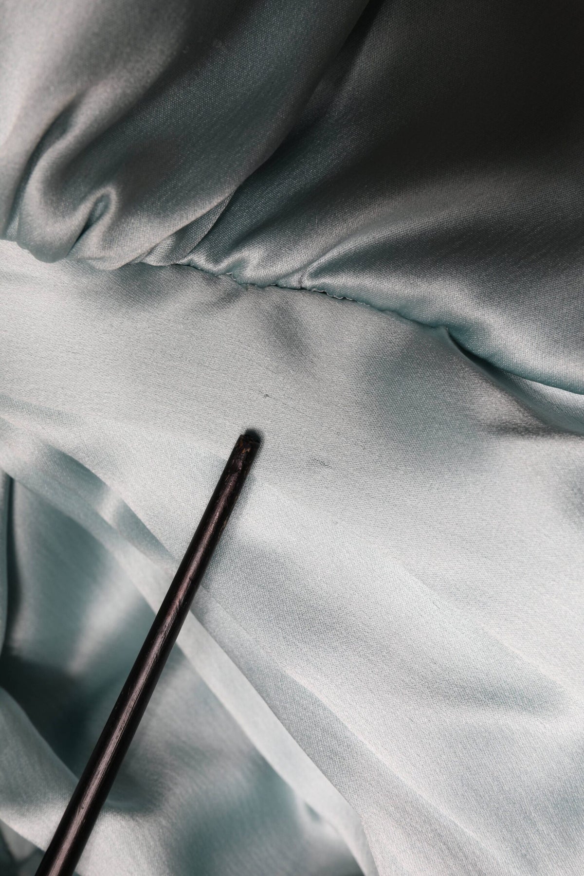 Robe asymétrique coupée cintrée en soie vert menthe Dolce & Gabbana
