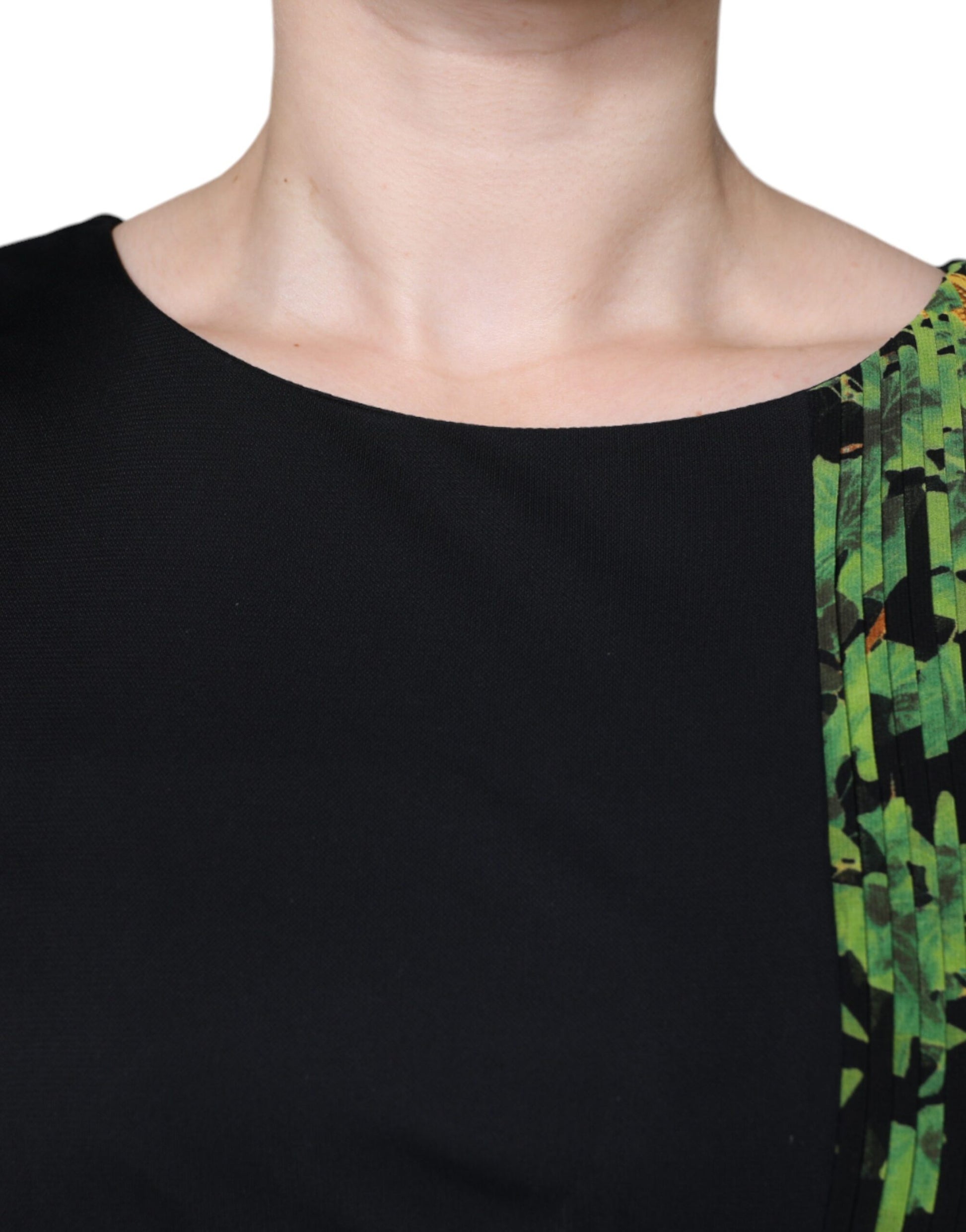 Robe fourreau mi-longue fleurie multicolore Roberto Cavalli