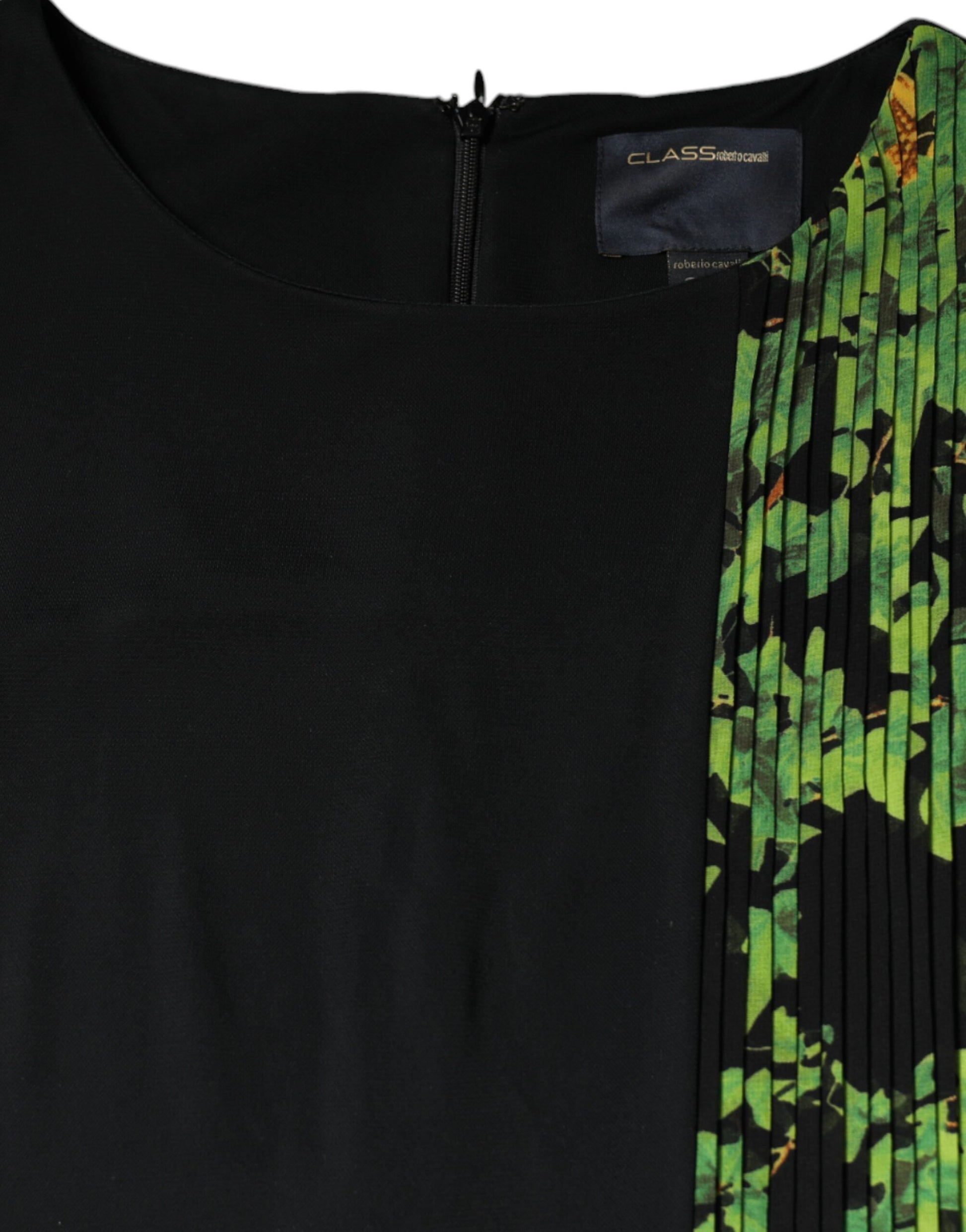 Robe fourreau mi-longue fleurie multicolore Roberto Cavalli