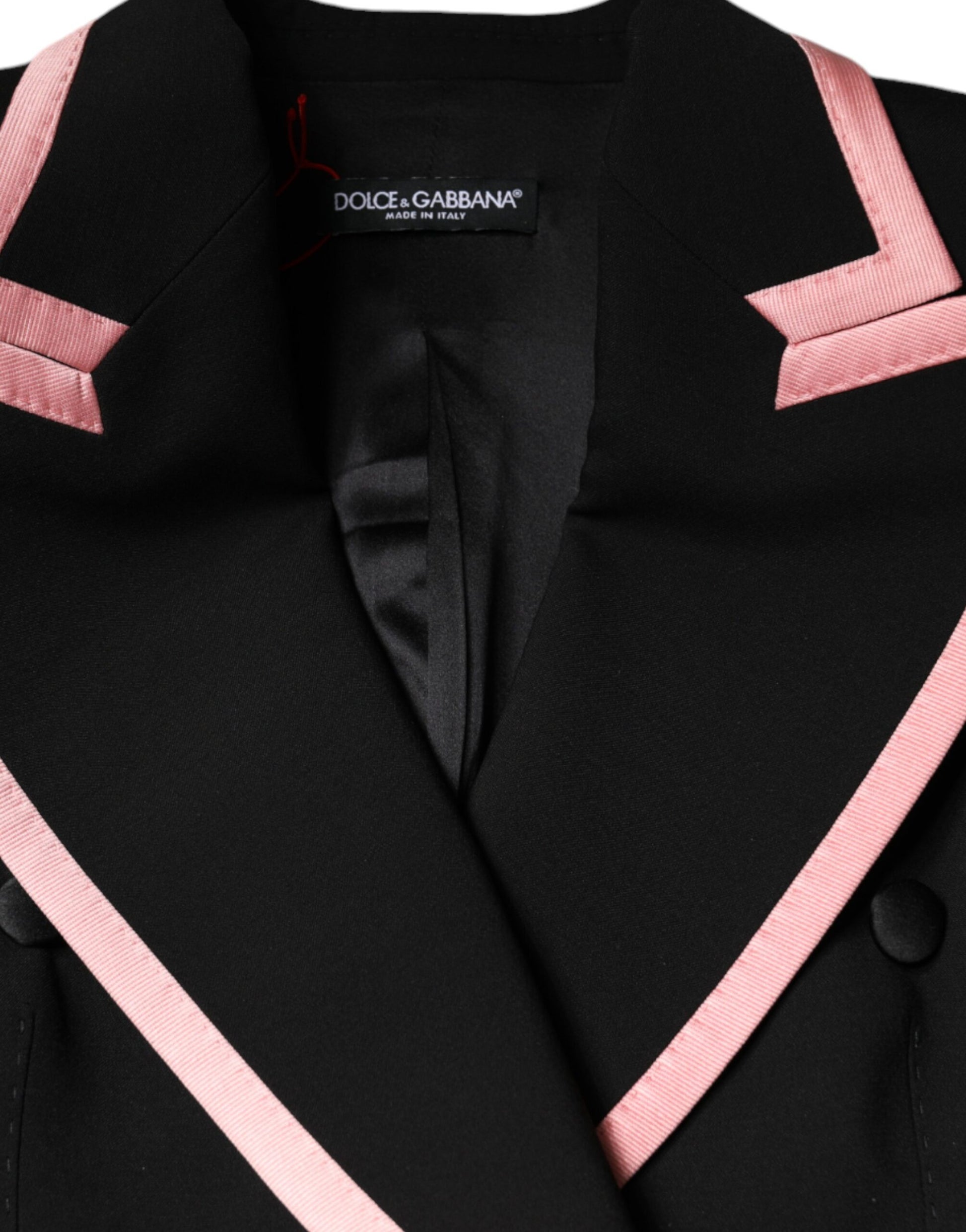 Combinaison-robe sans manches en mélange de laine noire Dolce & Gabbana