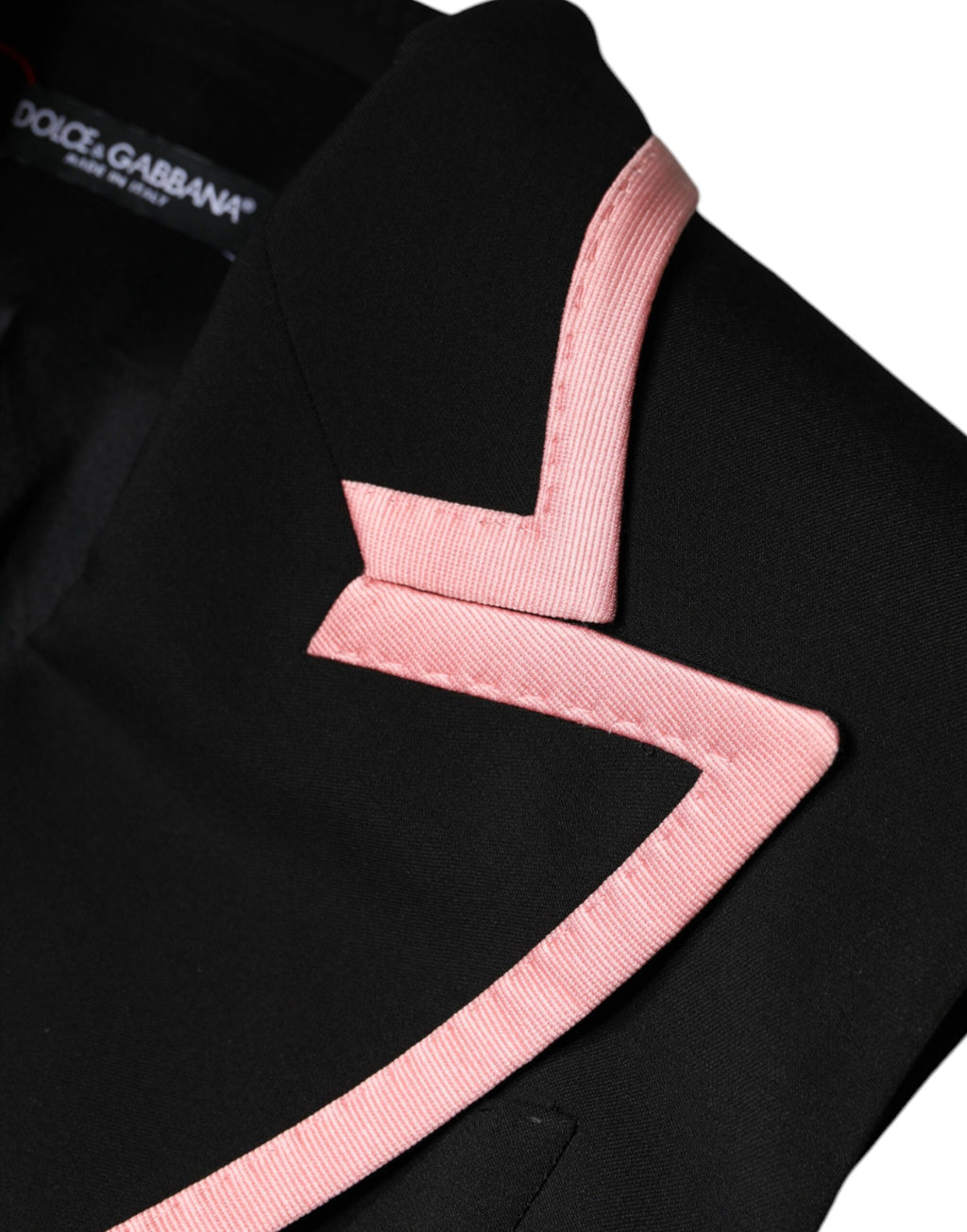 Combinaison-robe sans manches en mélange de laine noire Dolce & Gabbana