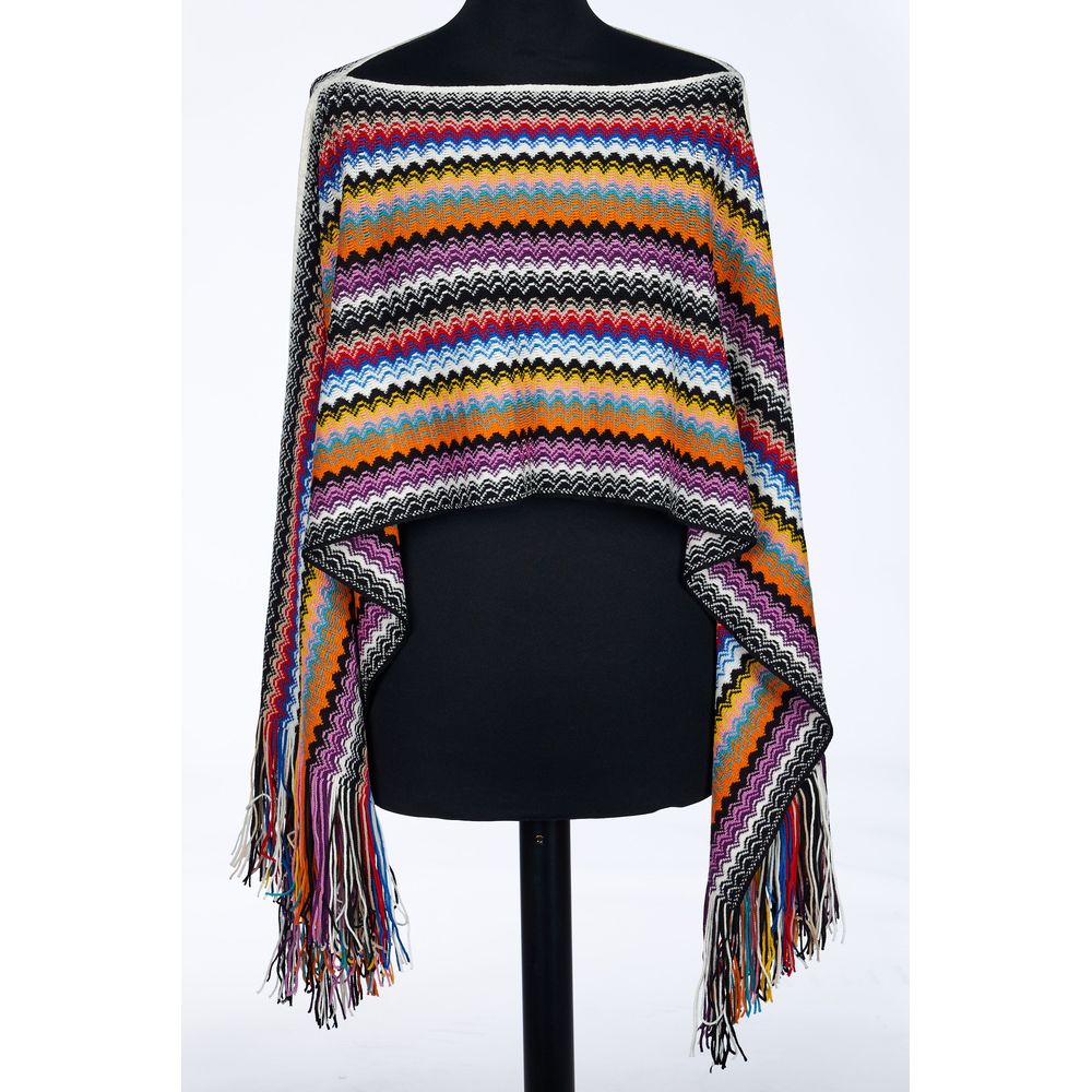 Missoni Poncho en Laine Multicolore pour Femme