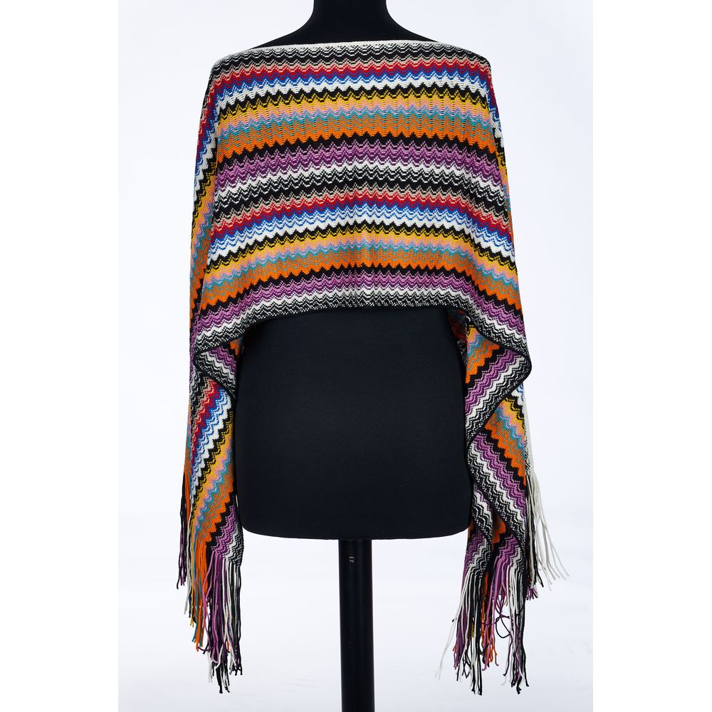 Missoni Poncho en Laine Multicolore pour Femme
