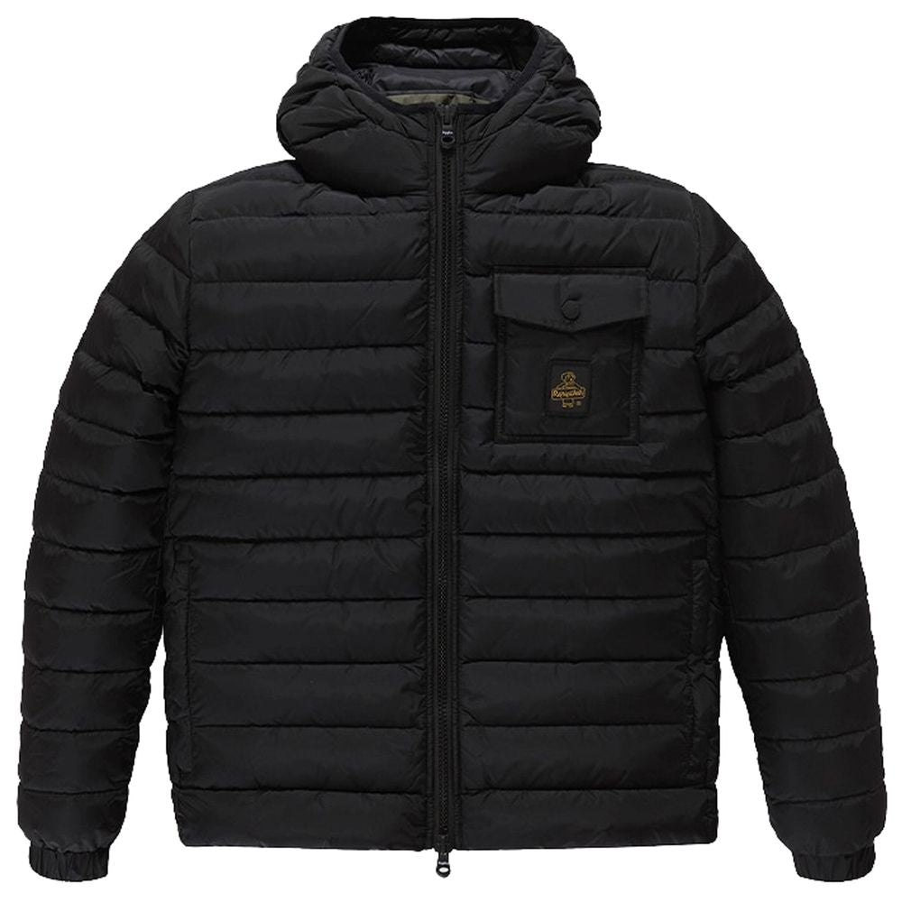 Refrigiwear Schwarze Nylon-Herrenjacke