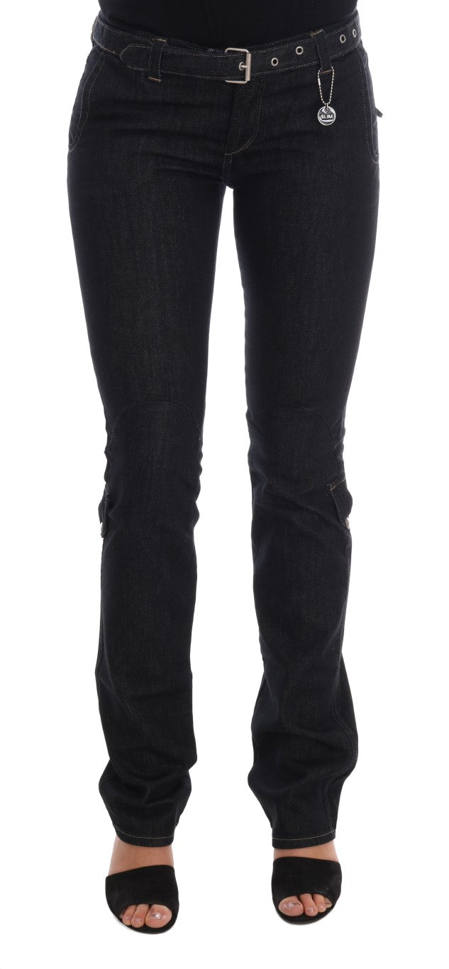 Jean slim stretch en coton bleu Costume National