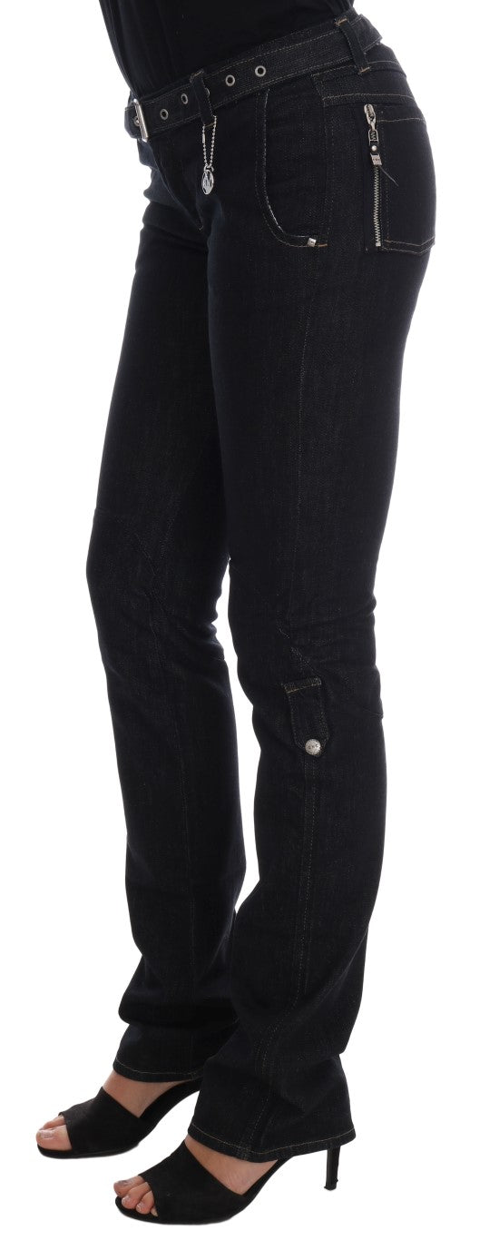 Jean slim stretch en coton bleu Costume National