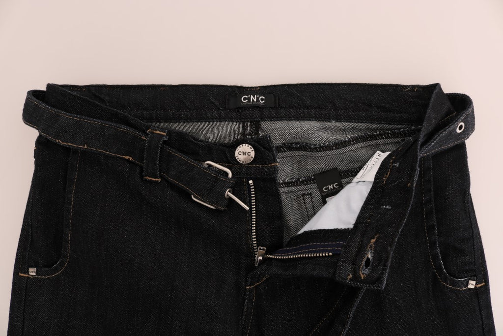 Jean slim stretch en coton bleu Costume National